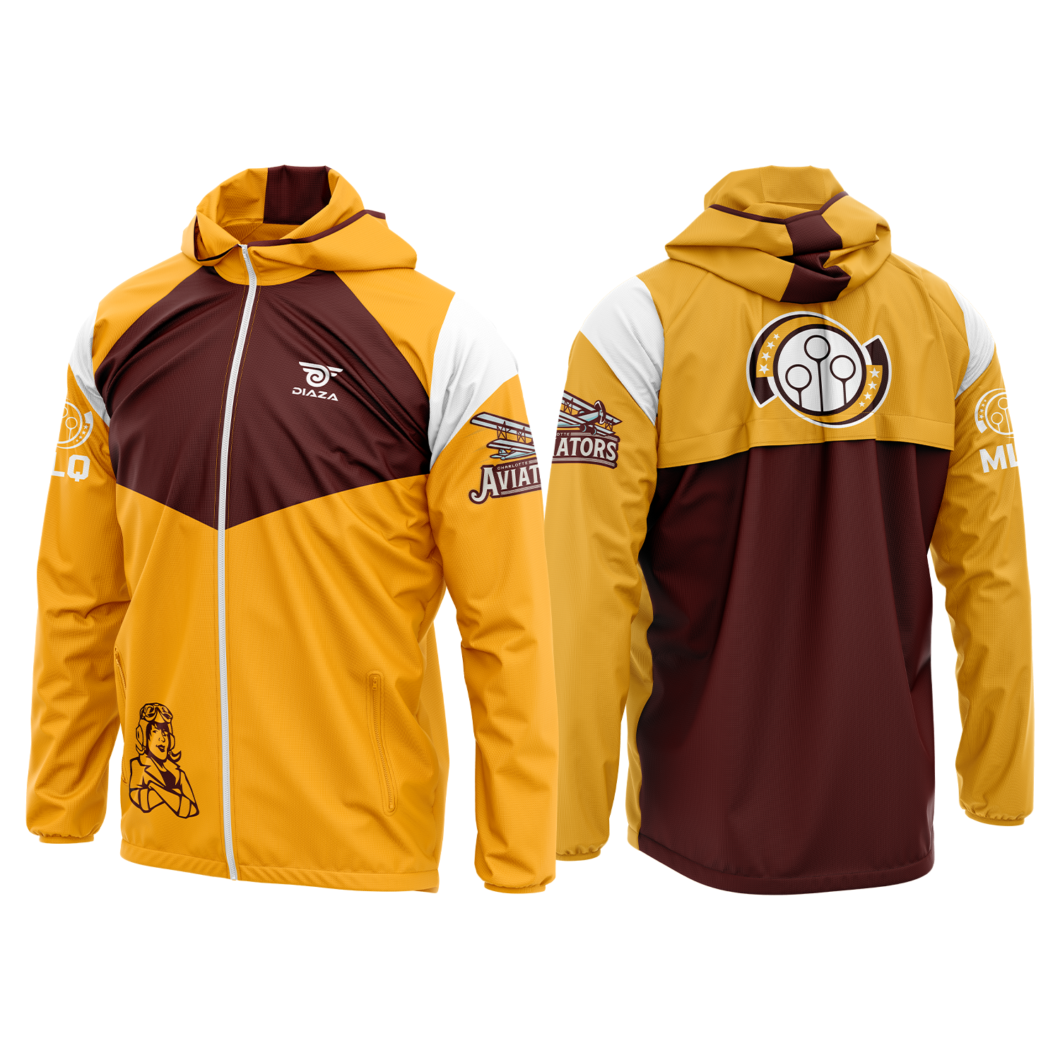 Charlotte Aviators Wind runner - Diaza Football