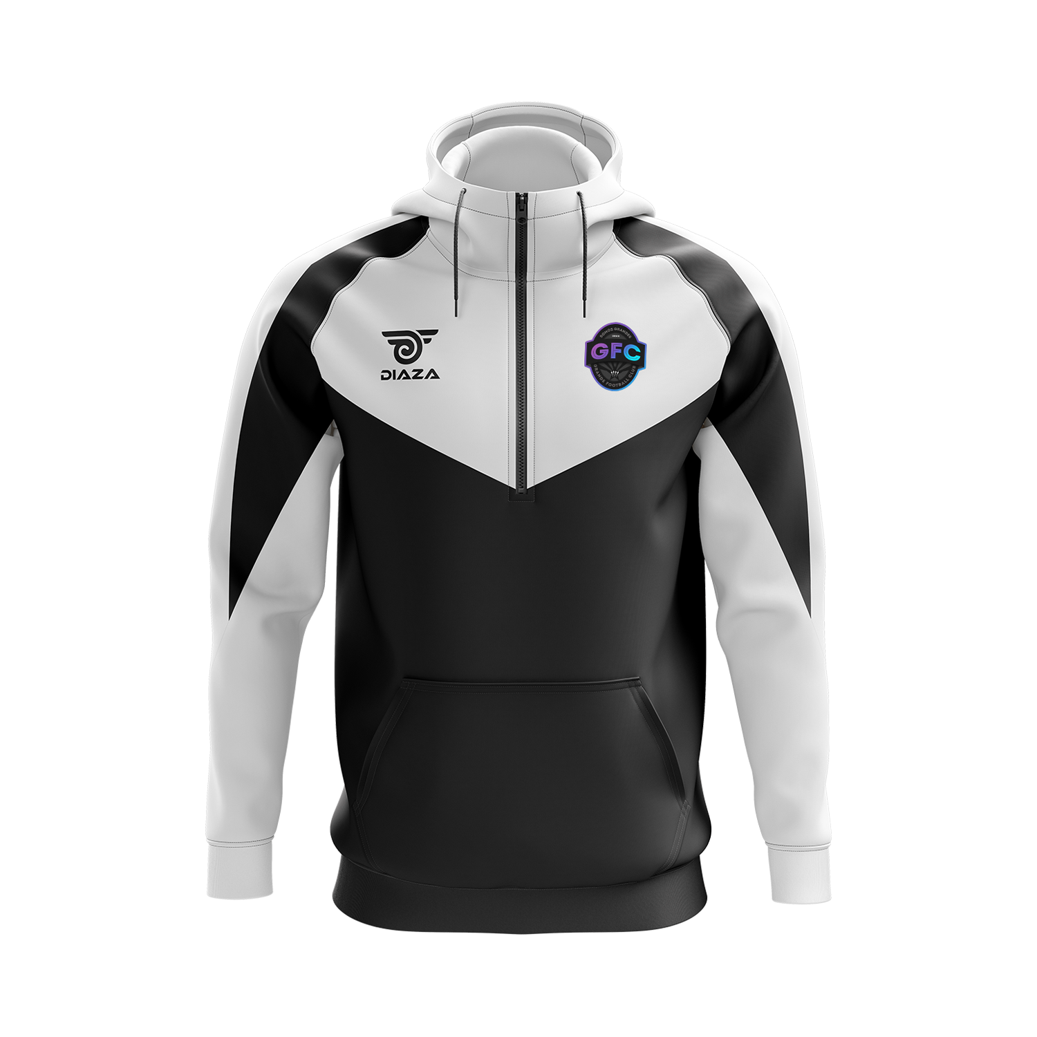 Grande FC 3/4 Zip Up Jacket With Hoodie