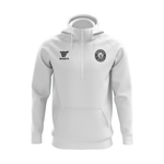 AC Valle Home 3/4 Zip Up Jacket with Hoodie White - Diaza Football
