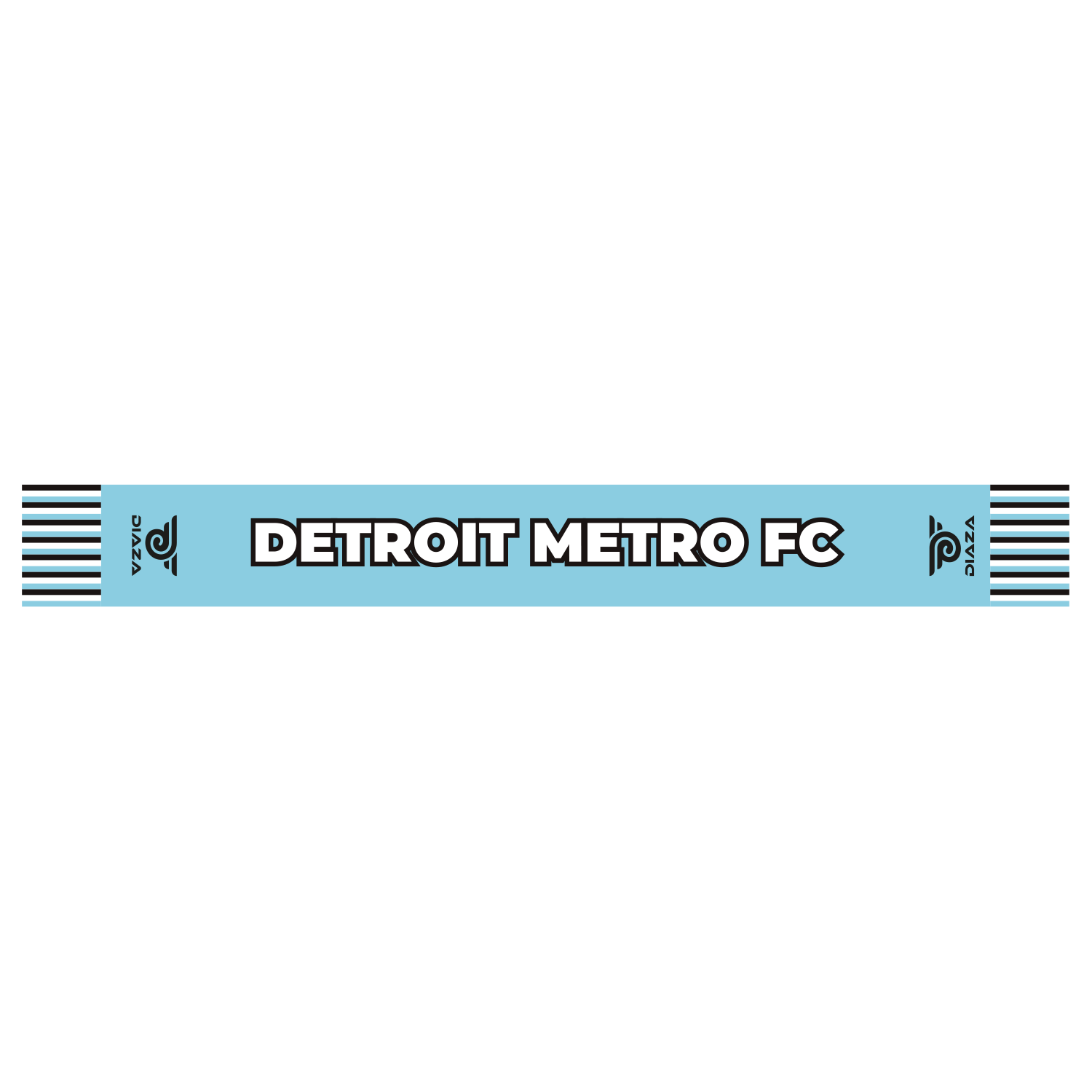 Detroit Metro FC Blue Scarf - Diaza Football