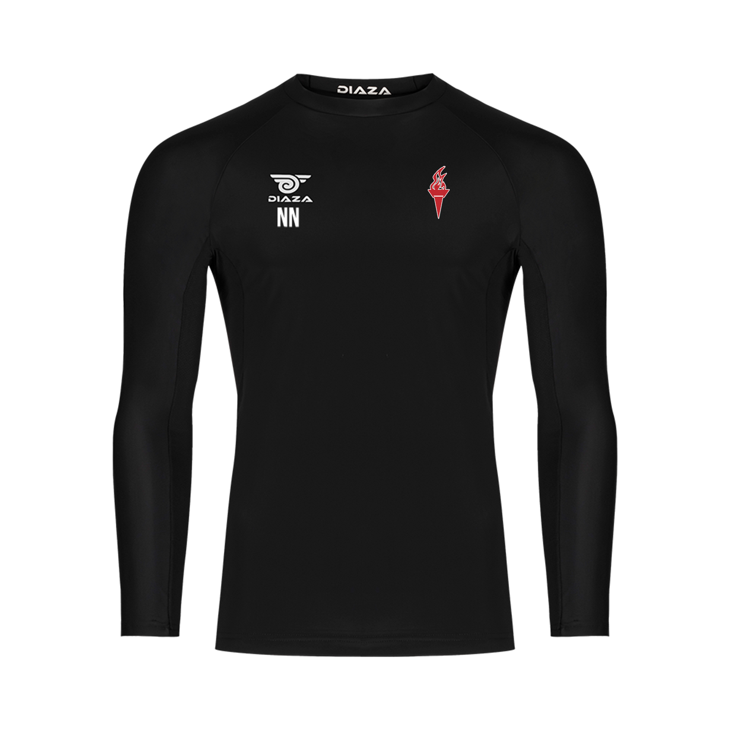 New York Titans Long Sleeve Compression Shirt Black - Diaza Football