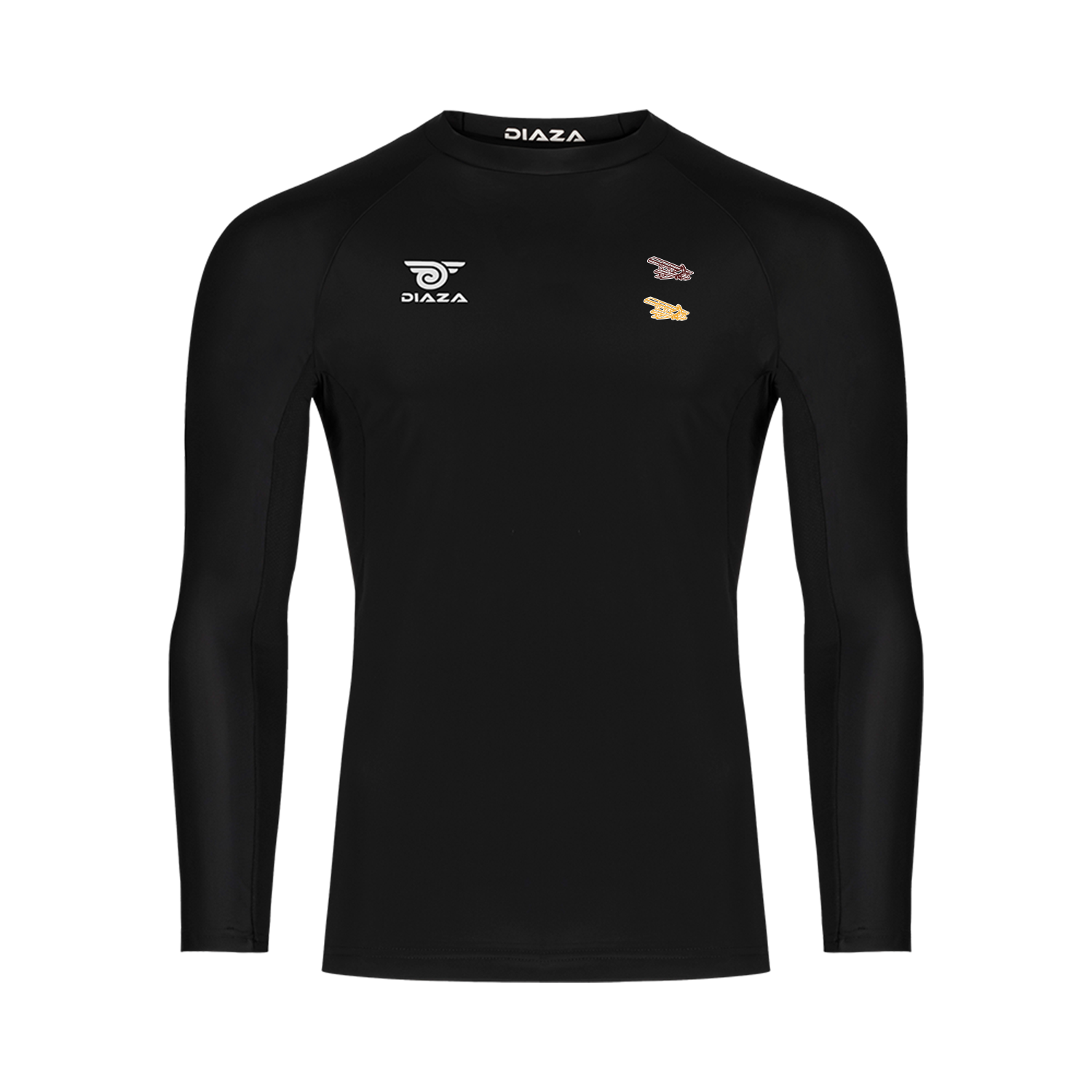 Charlotte Aviators Long Sleeve Compression Shirt Black - Diaza Football