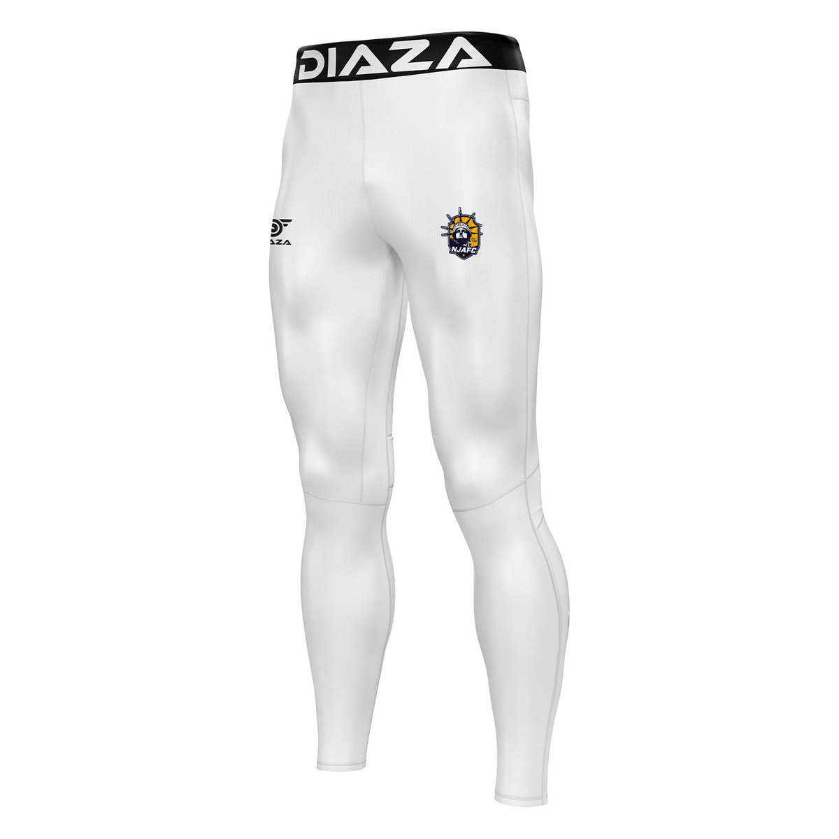 NJ Alliance Compression Pants Men White Diaza Football