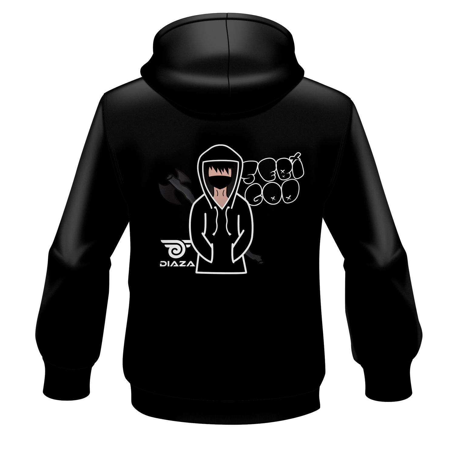 Sebigod Full Zip Up Jacket Black - Diaza Football