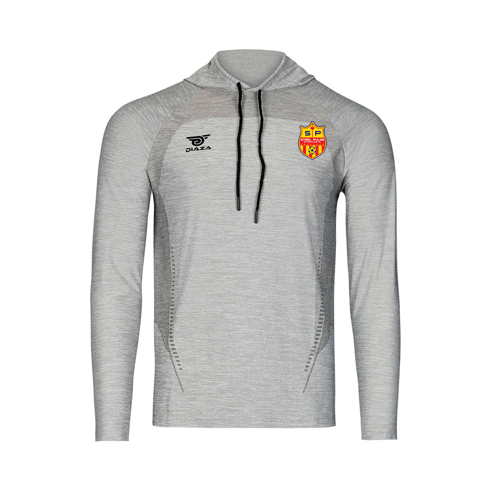 Steel Pulse Suba Hooded Long Sleeve Light Gray - Diaza Football
