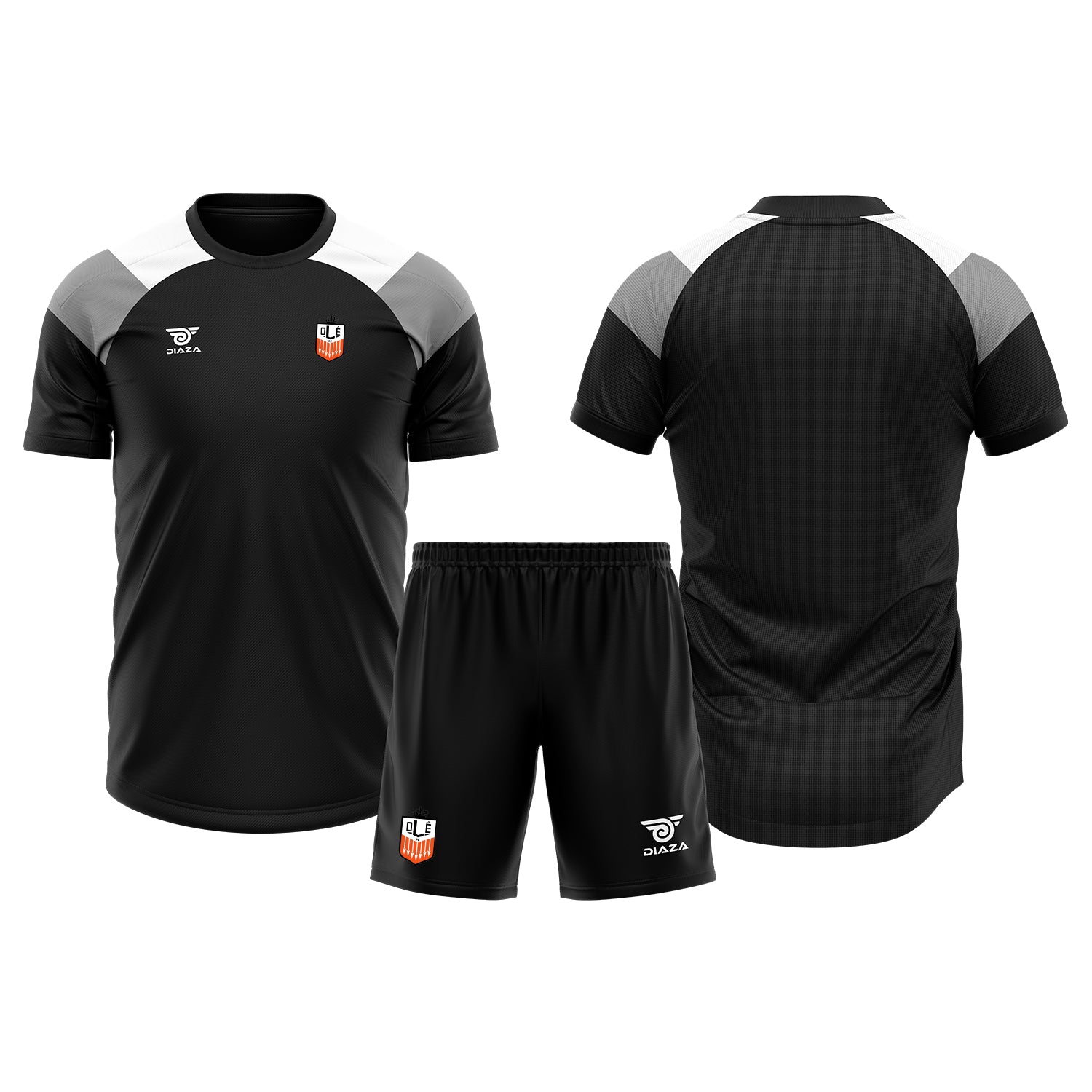 OLE FC Tri-Tone Practice Kit Black - Diaza Football 