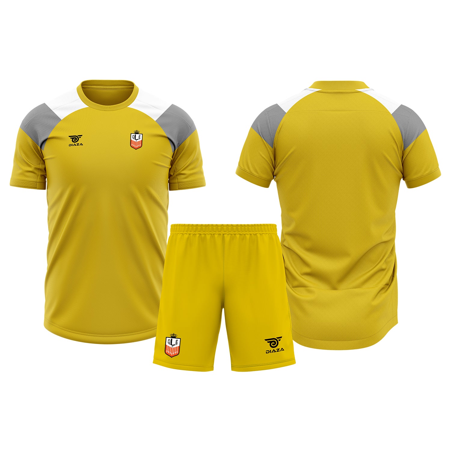 OLE FC Tri-Tone Practice Kit Yellow - Diaza Football 