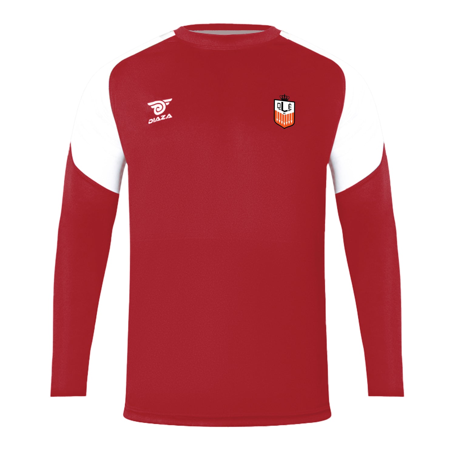 OLE FC Long Sleeve Training Red - Diaza Football 
