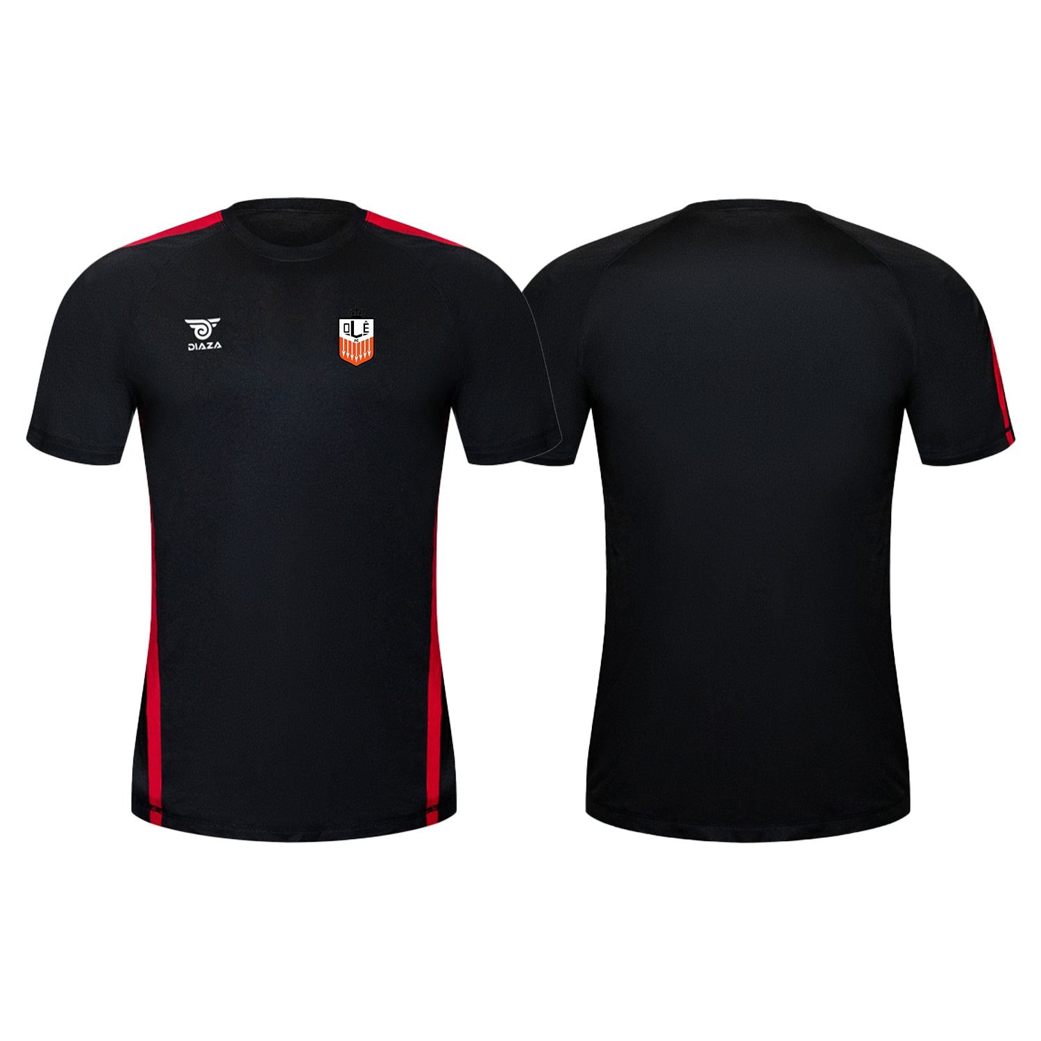 OLE FC City Training Jersey Black Red - Diaza Football 