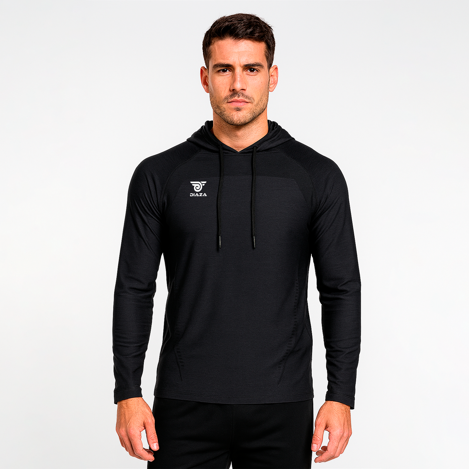 Diaza Flex Suba Capucha Manga Larga Negro