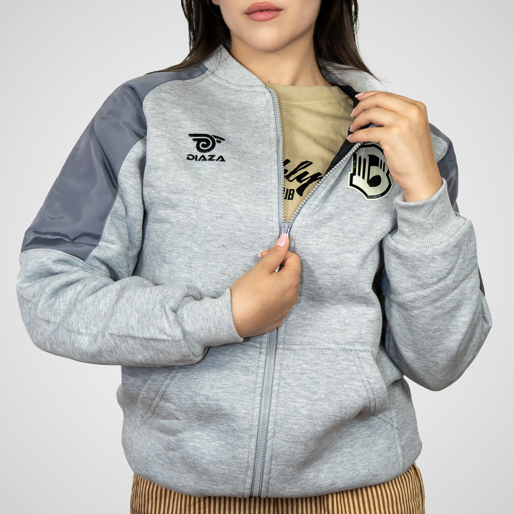 Brooklyn FC Women  Vintage Jacket Grey - Diaza Football 