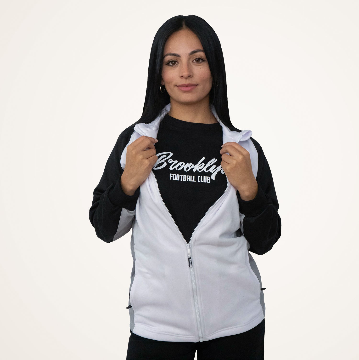 Brooklyn FC Women White Jacket - Diaza Football 