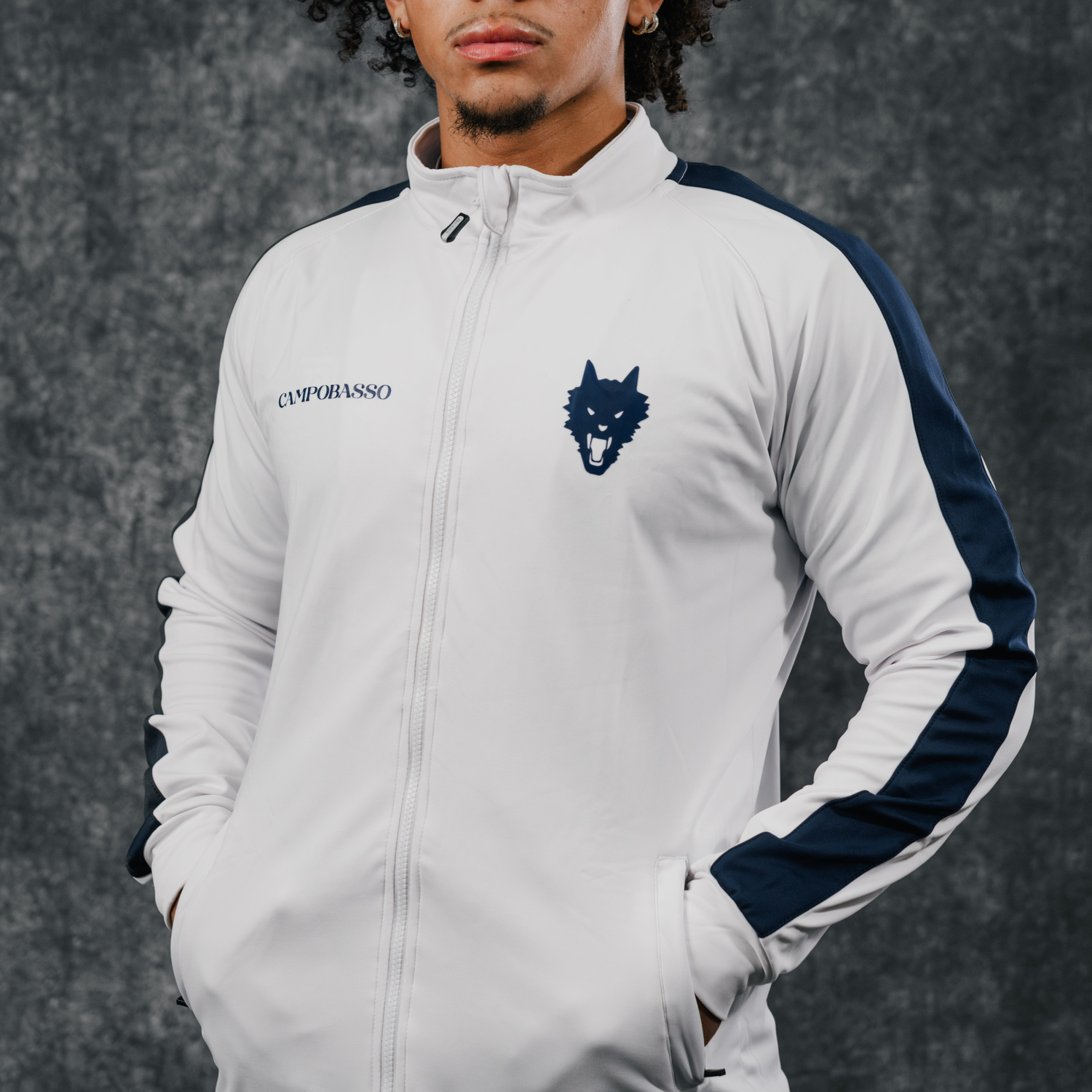 Campobasso Full Zip White Jacket