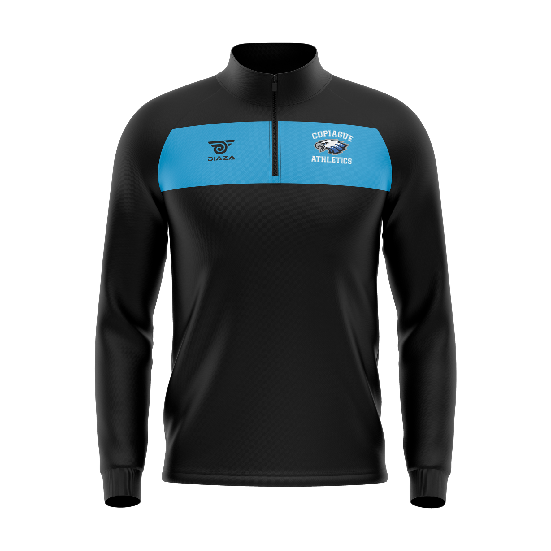 Copiague Athletic 3/4 Zip Up Jacket - Diaza Football 