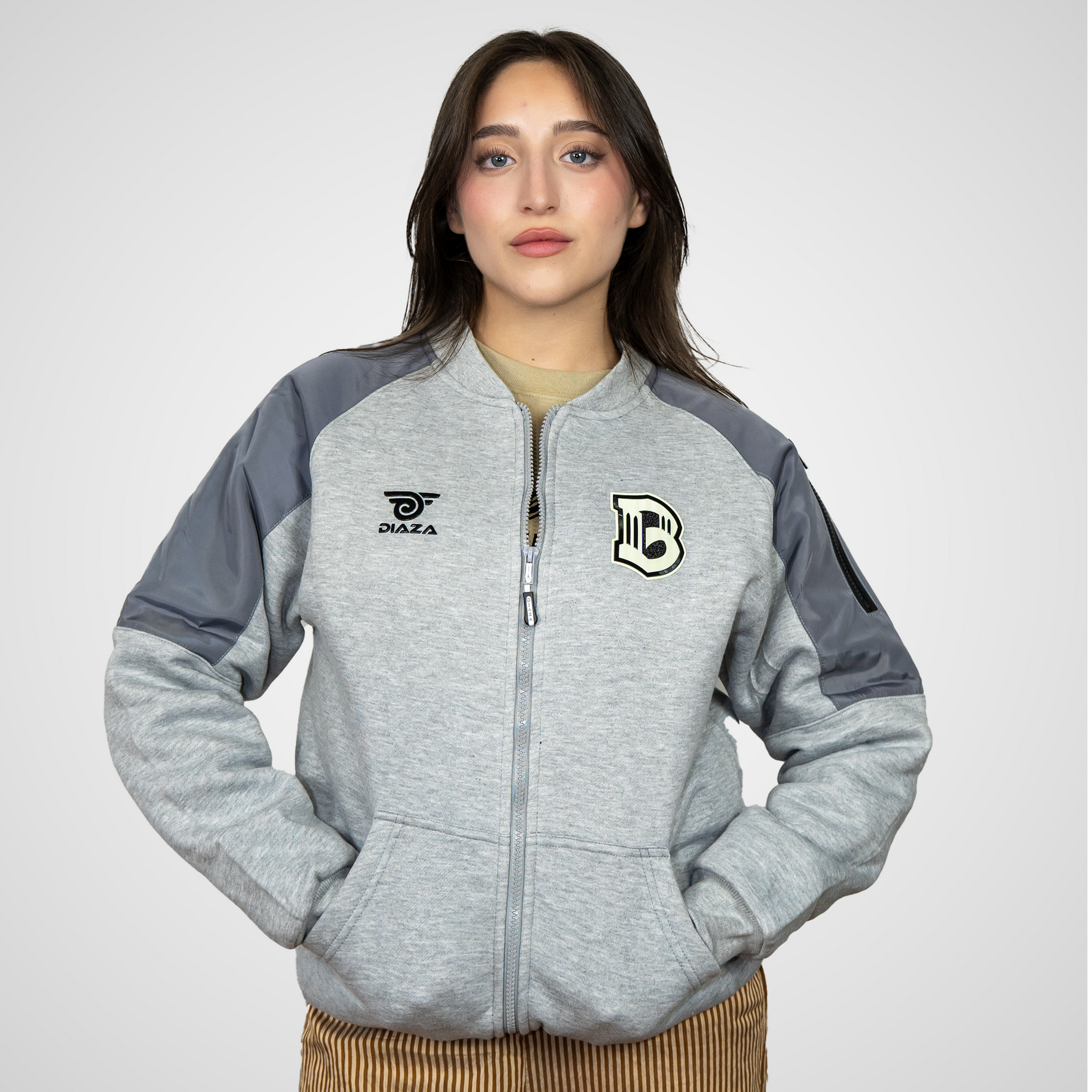 Brooklyn FC Women  Vintage Jacket Grey - Diaza Football 