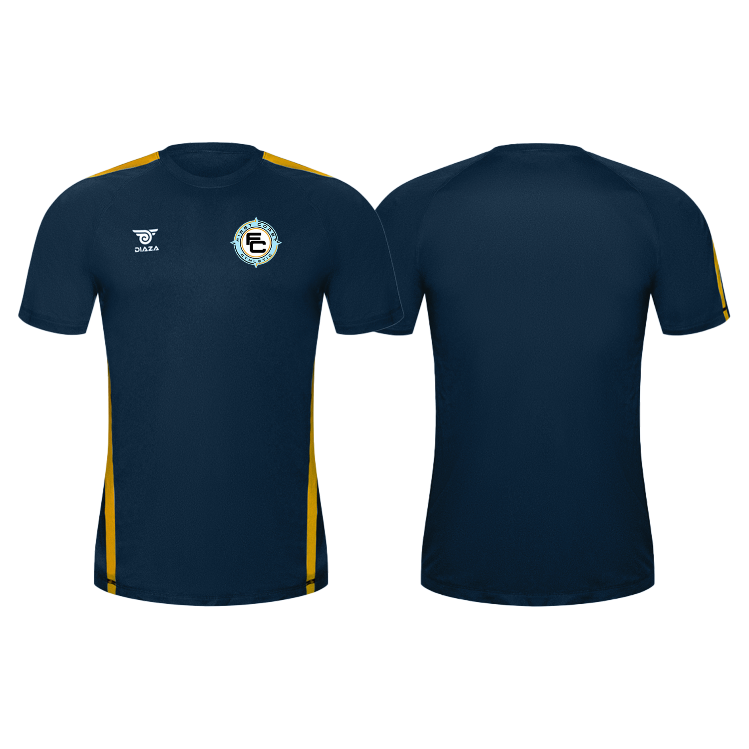 First Coast Athletic City Training Jersey N Blue Yellow - Diaza Football 