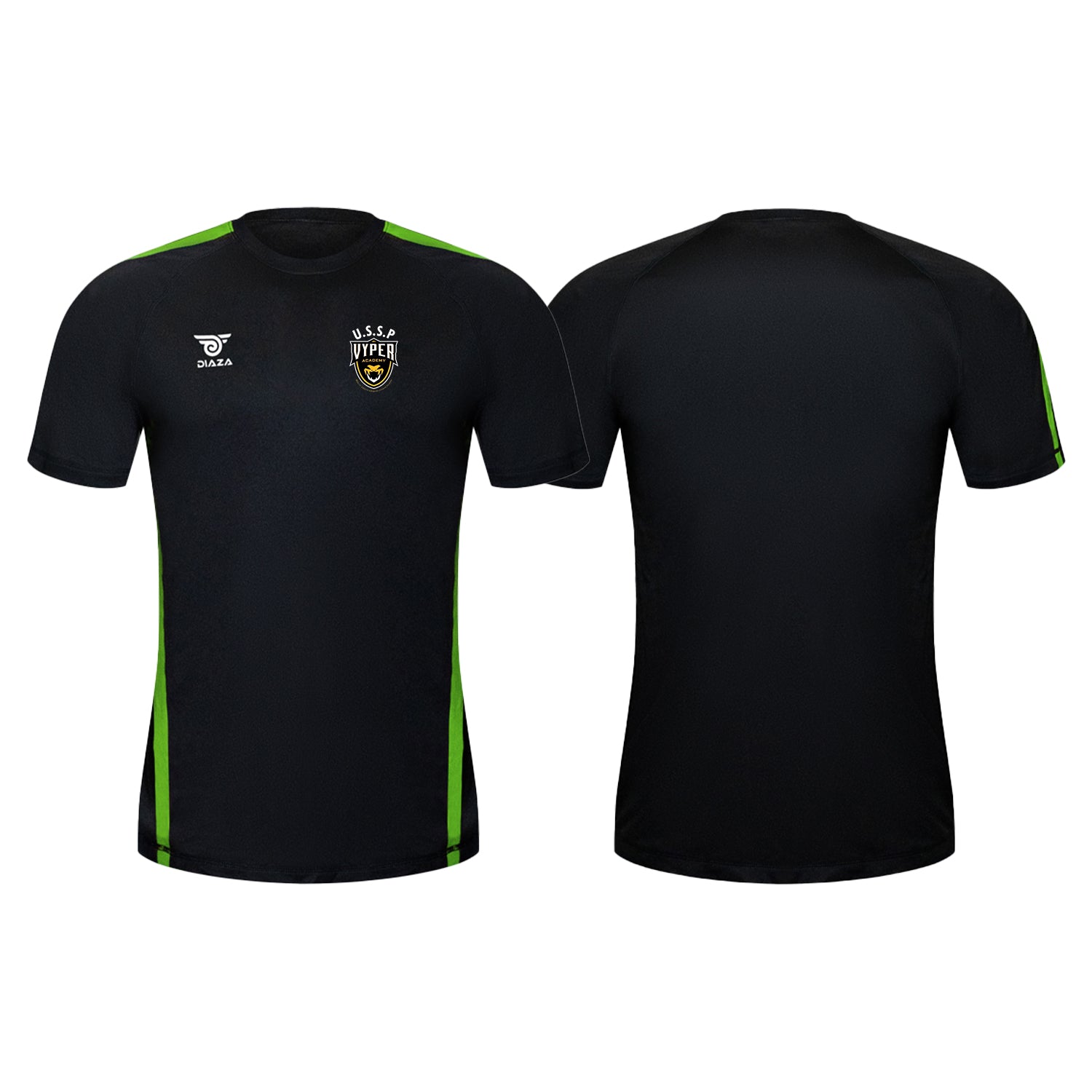Vyper Academy Training Jersey Black Green - Diaza Football 