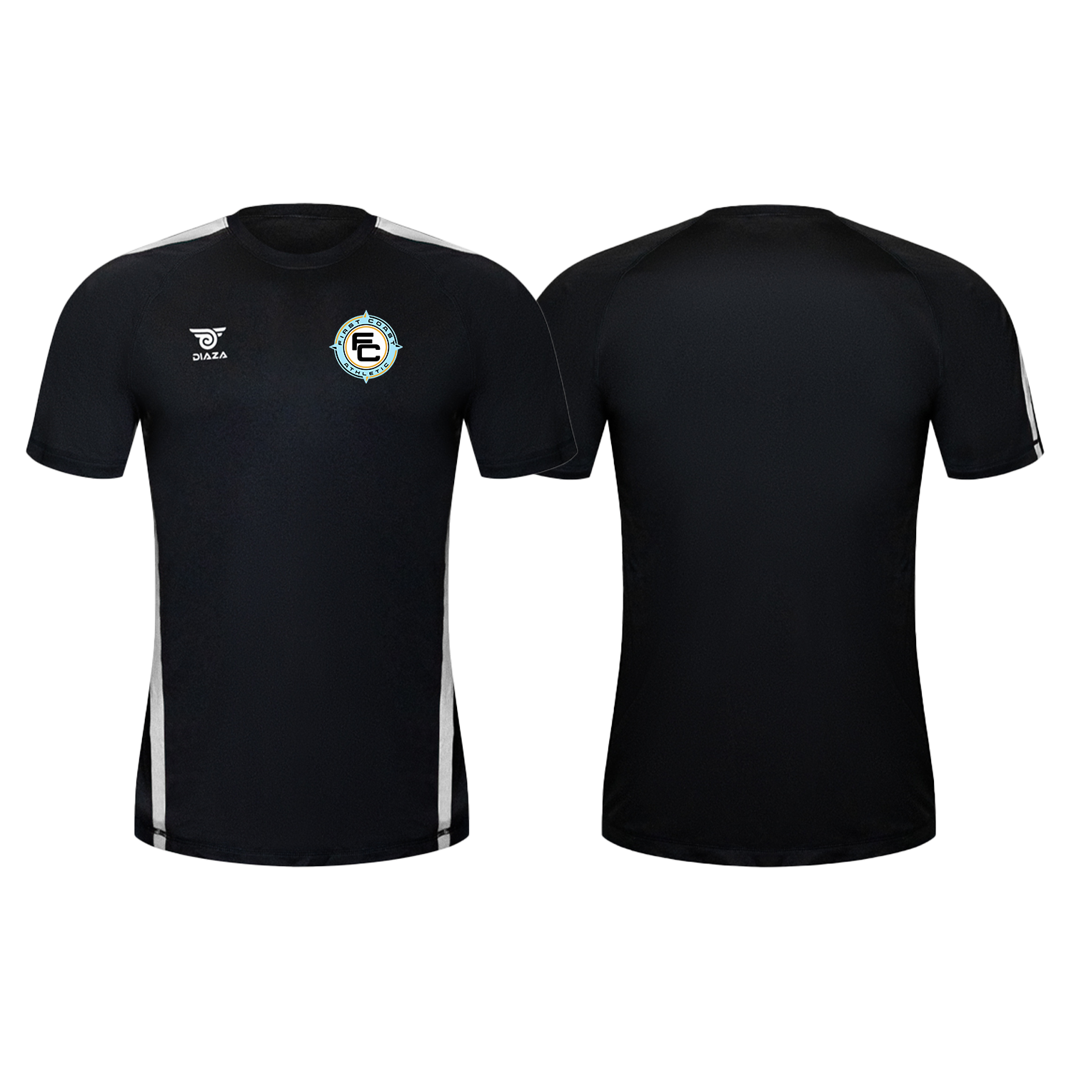 First Coast Athletic City Training Jersey Black White - Diaza Football 