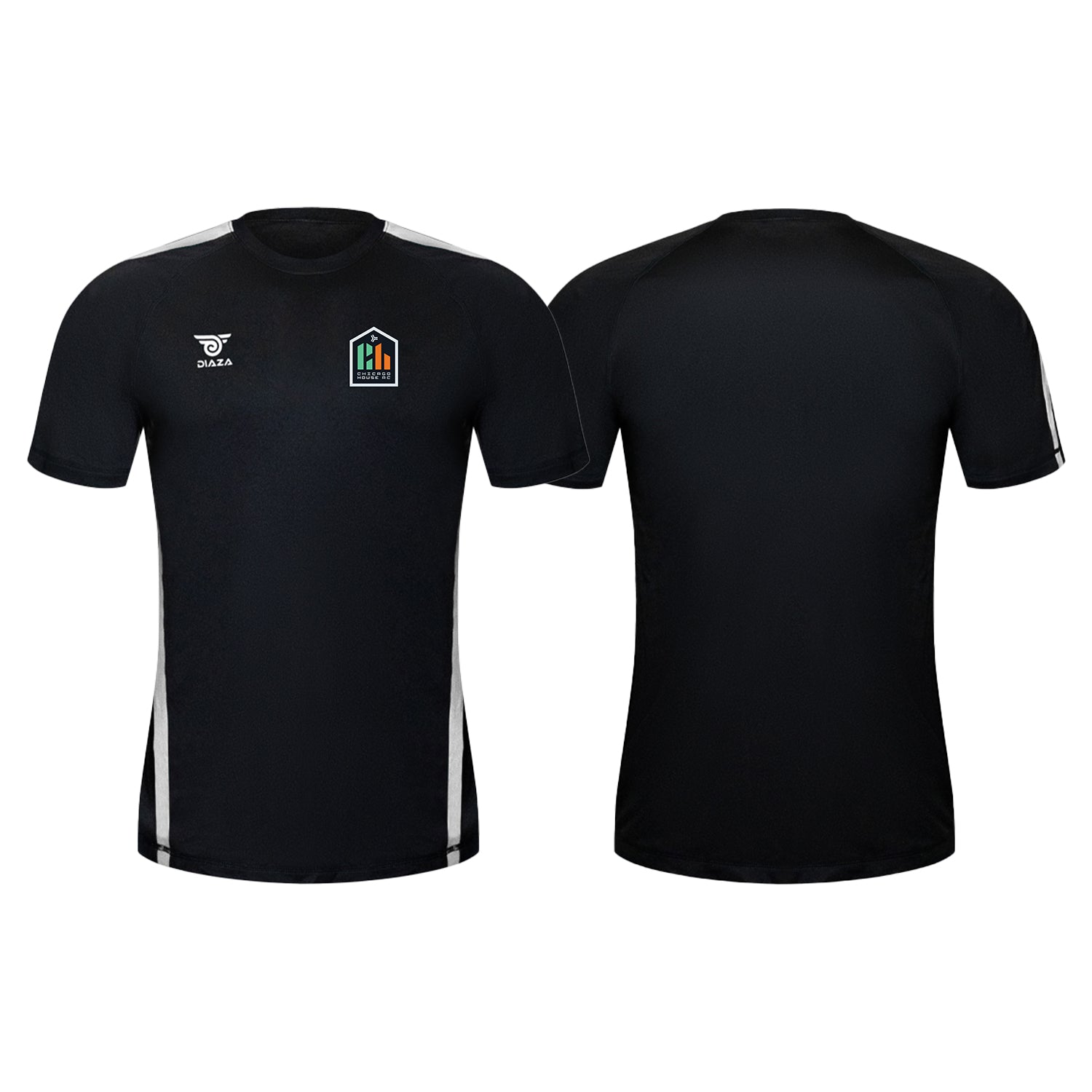 Chicago House Short Sleeve Jersey Black White - Diaza Football 