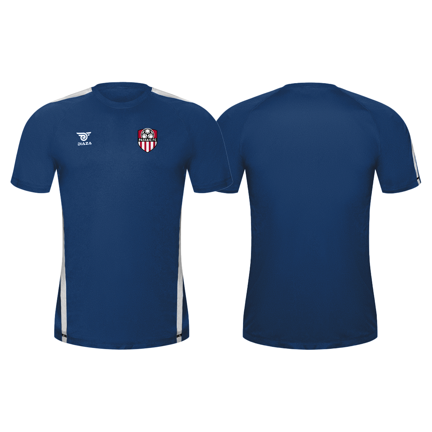 Passaic FC City Training Jersey Royal-Blue White - Diaza Football 
