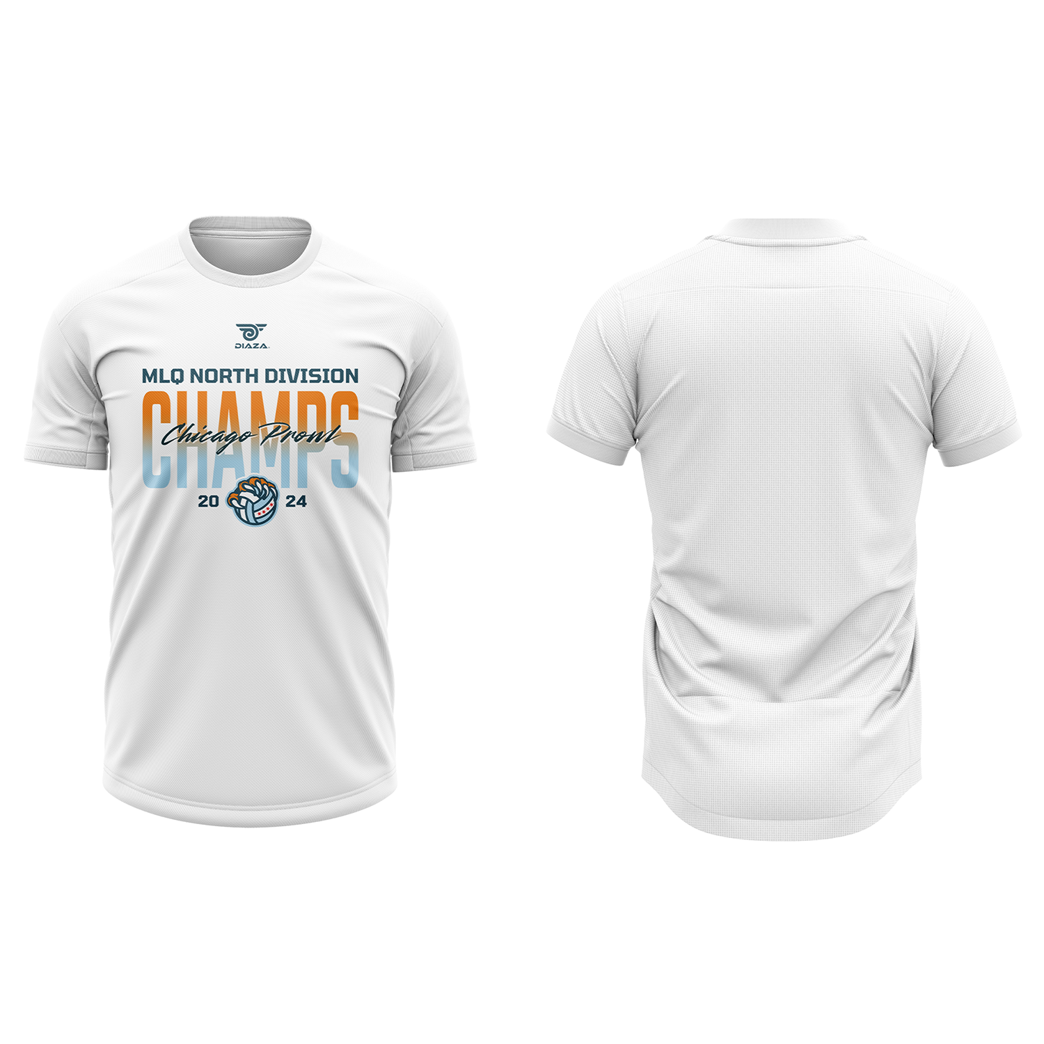 Chicago Prowl Dipro Shirt White - Diaza Football 