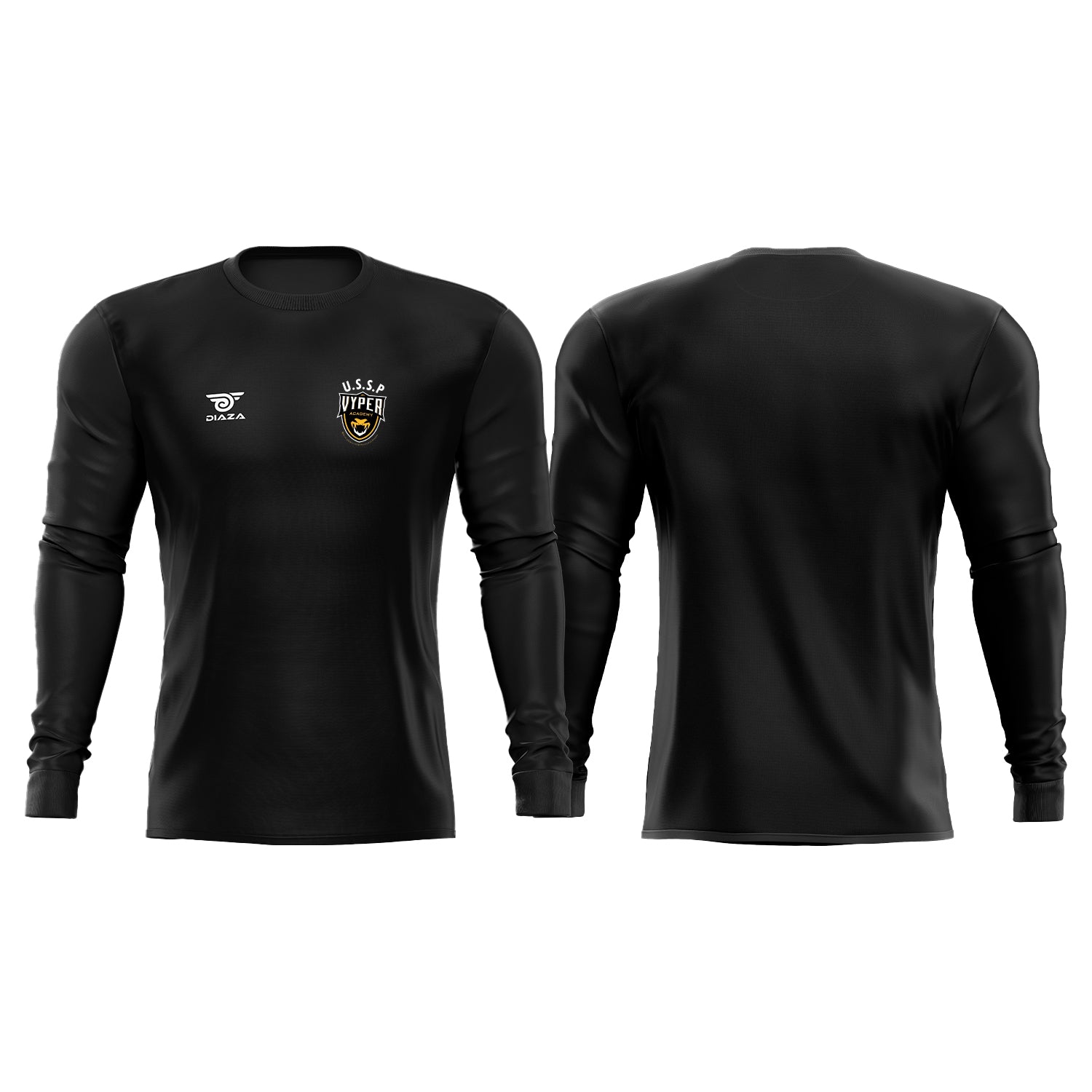 Vyper Academy Long Sleeve Dipro Shirt Black - Diaza Football 