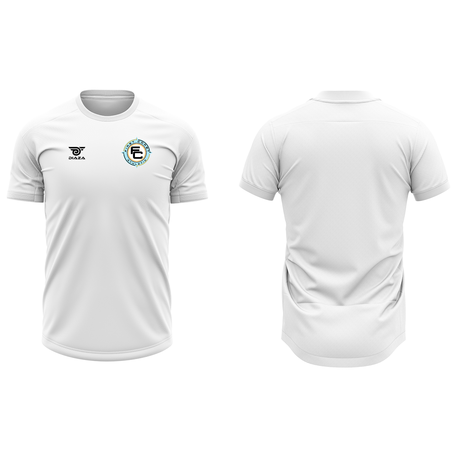 First Coast Athletic Dipro Shirt White - Diaza Football 