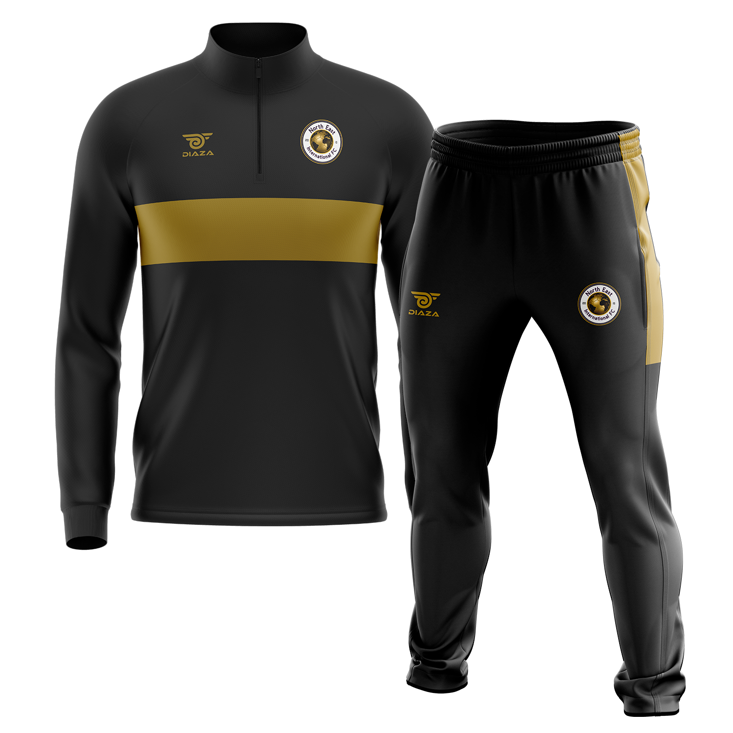 NEI FC Yellow Tracksuit - Diaza Football 