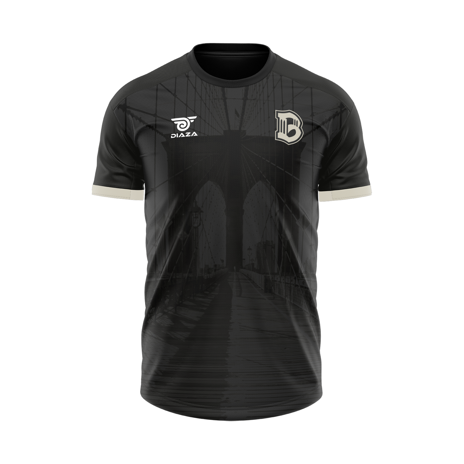 Brooklyn FC Unisex Training Black Bridge Jersey - Diaza Football 