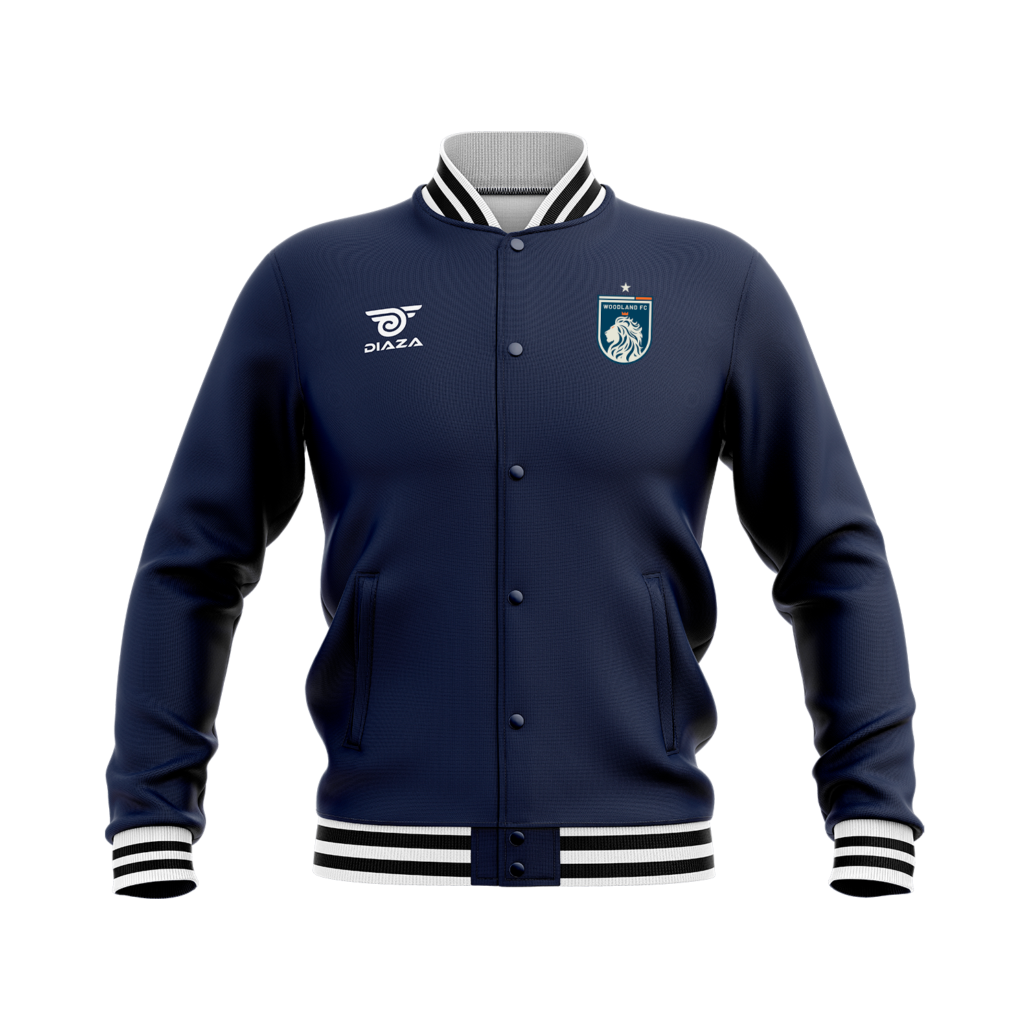 Woodland FC Varsity Jacket Blue