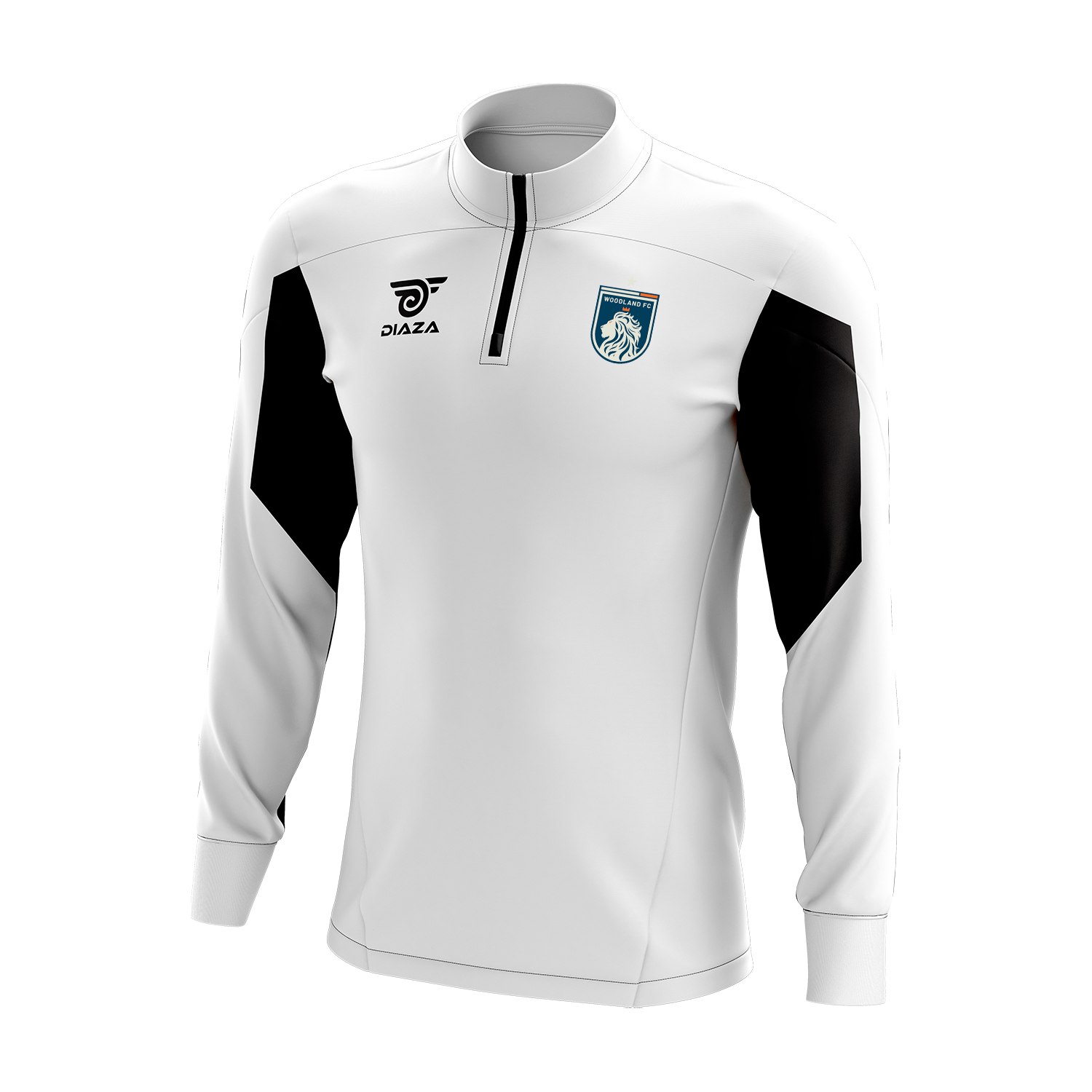 Woodland FC 3/4 Zip Up Jacket - Legacy White