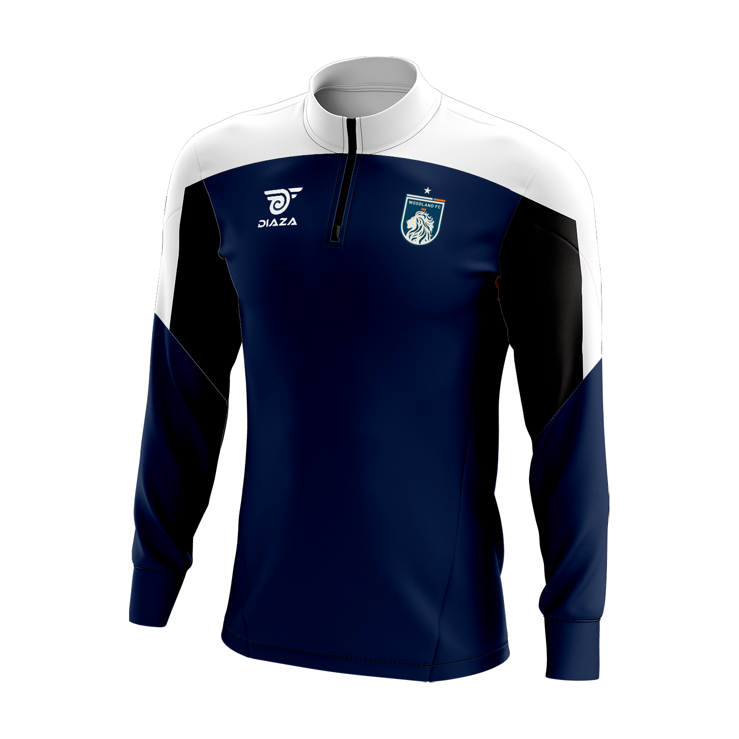Woodland FC 3/4 Zip Up Jacket - Legacy Blue