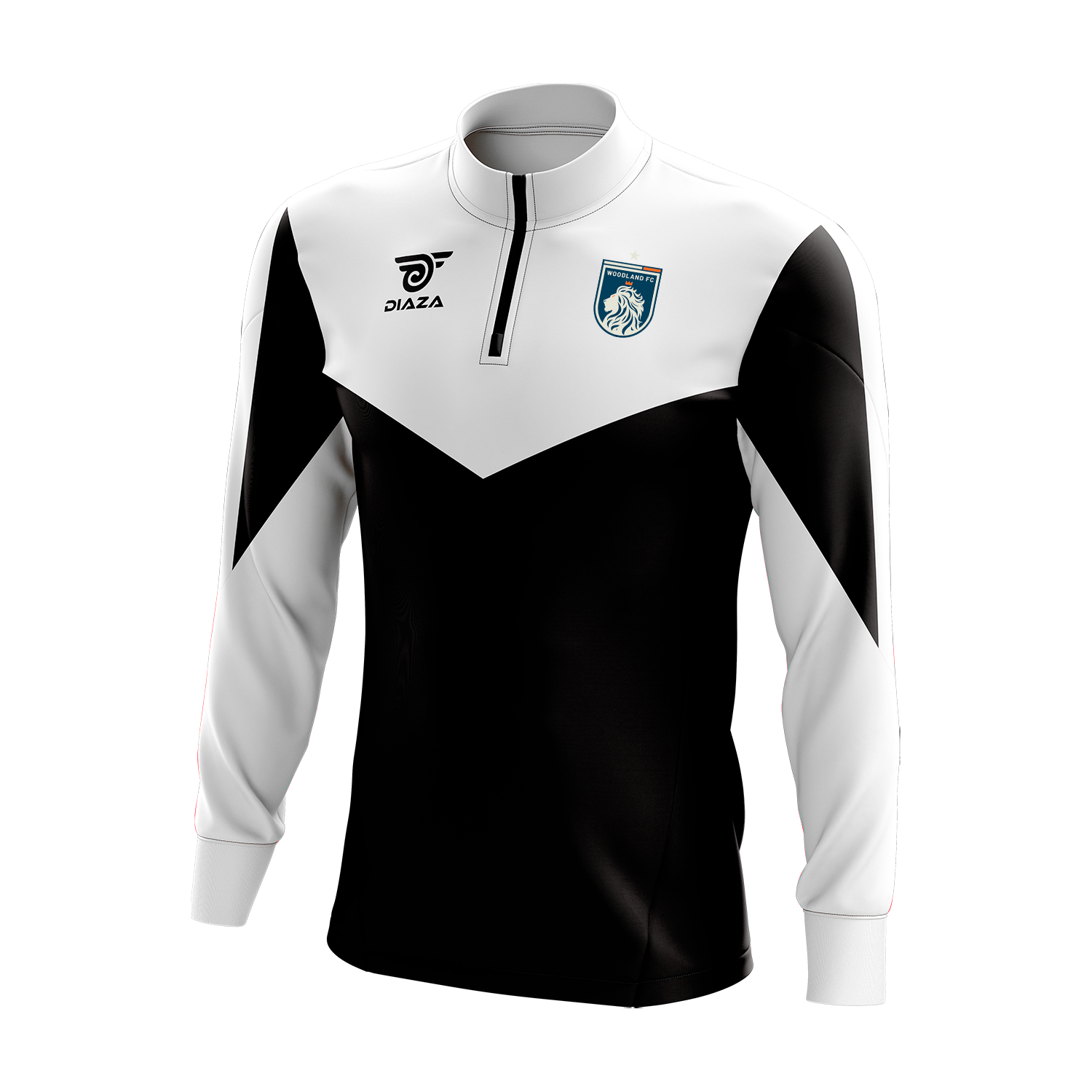 Woodland FC 3/4 Zip Up Jacket - Lava White