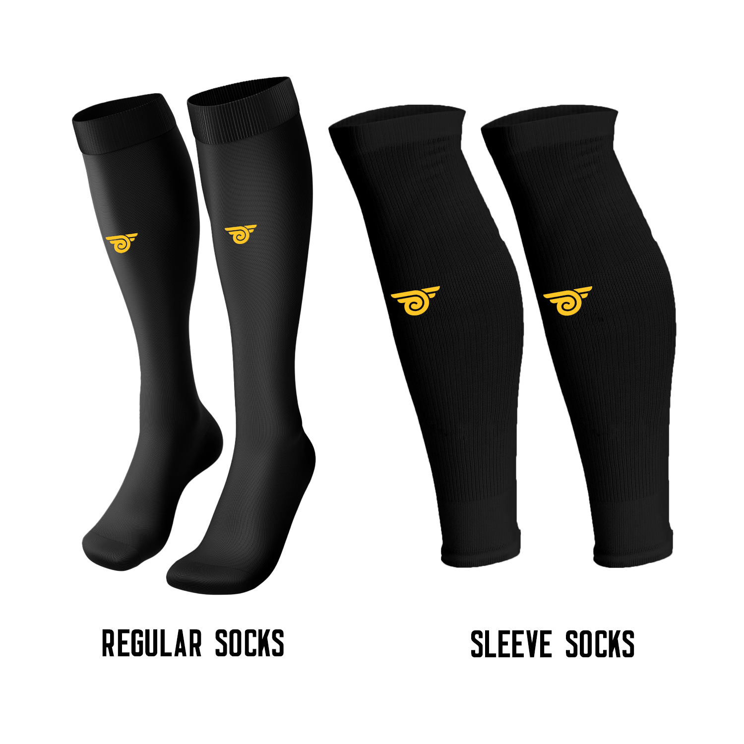 Vyper Black Socks - Diaza Football 