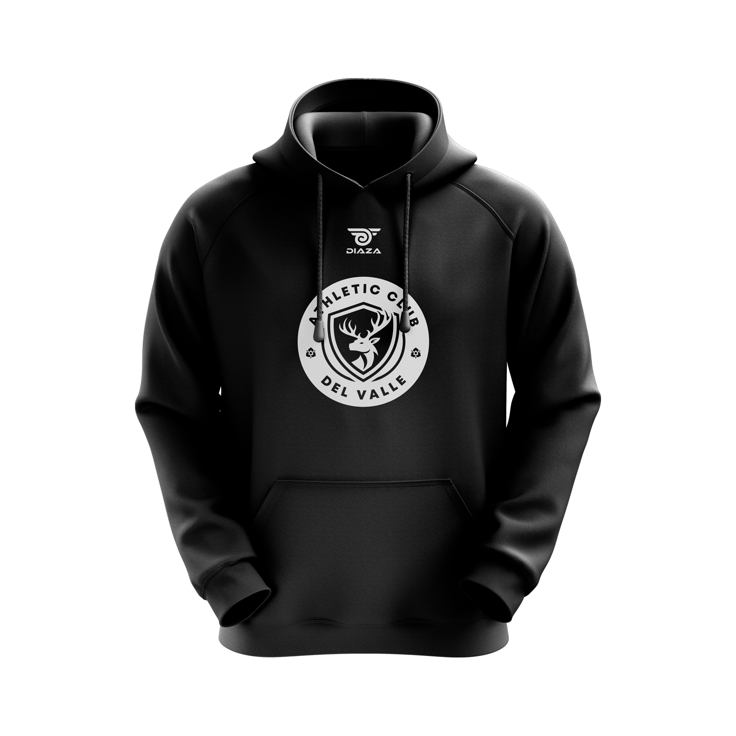 AC Valle Home Regular Hoodie Black - Diaza Football 