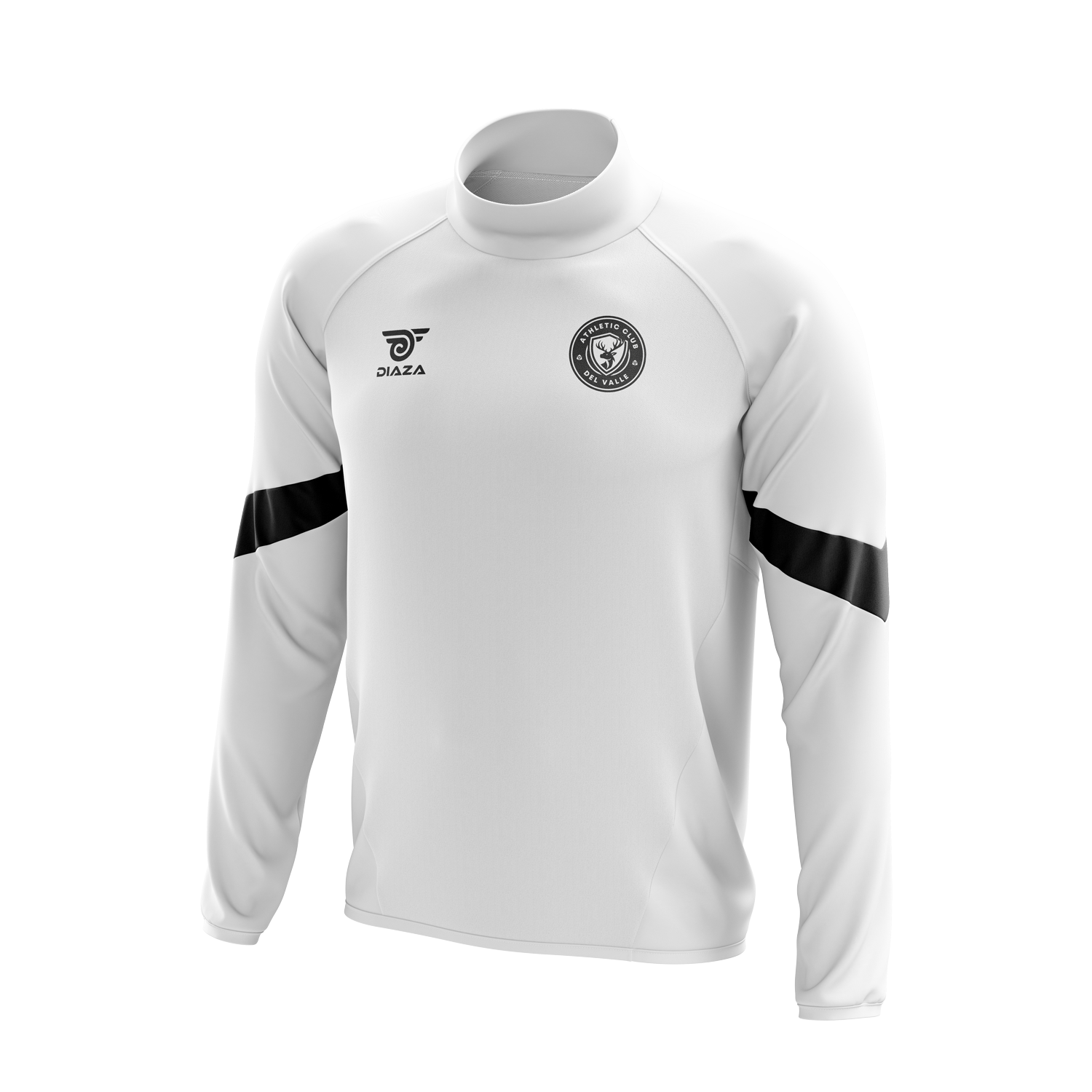 AC Valle Home High Neck Hoodie White - Diaza Football 