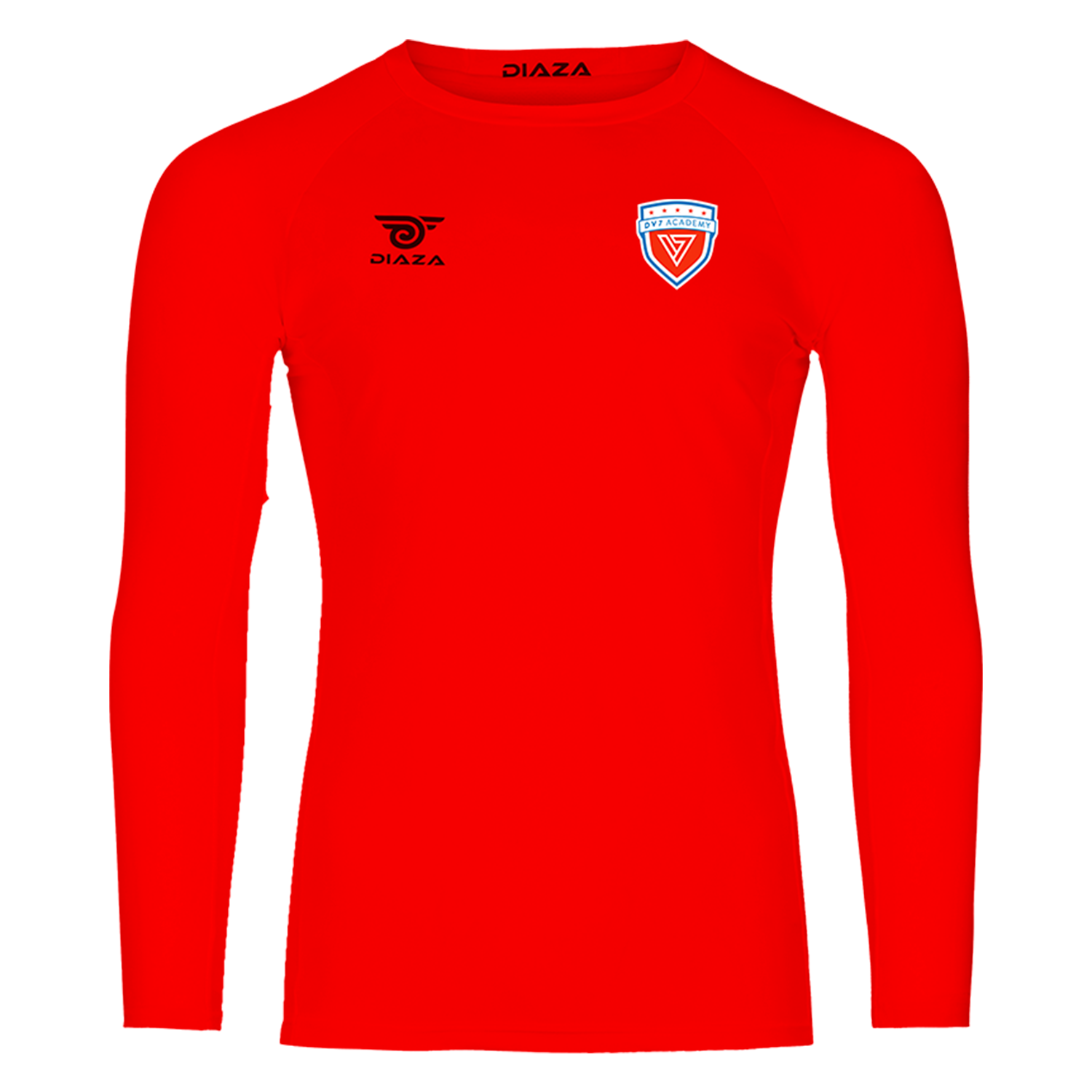 DV7 School Compression Top (RED) - Diaza Football 