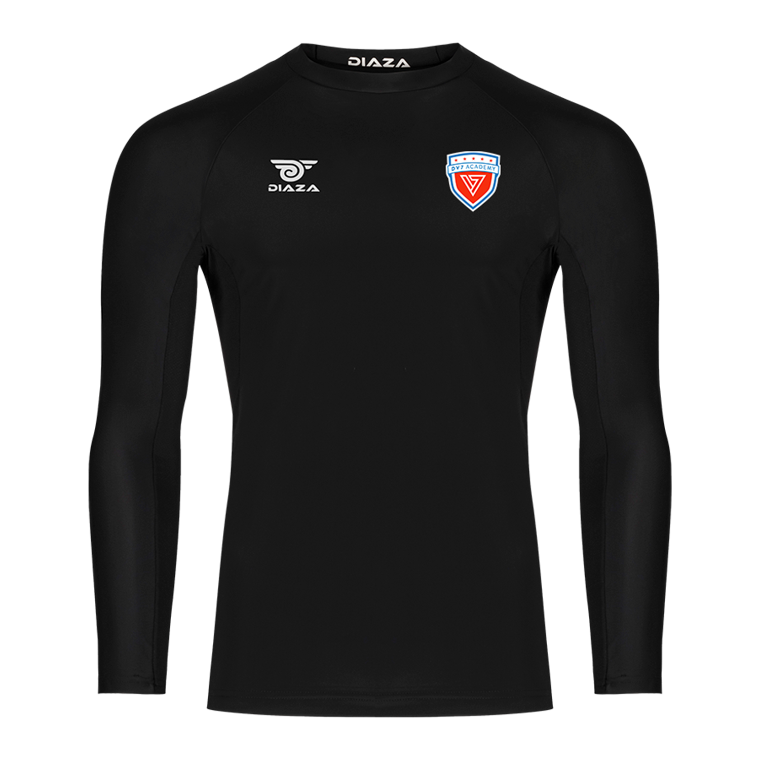 DV7 Academy Compression Top (BLACK) - Diaza Football 