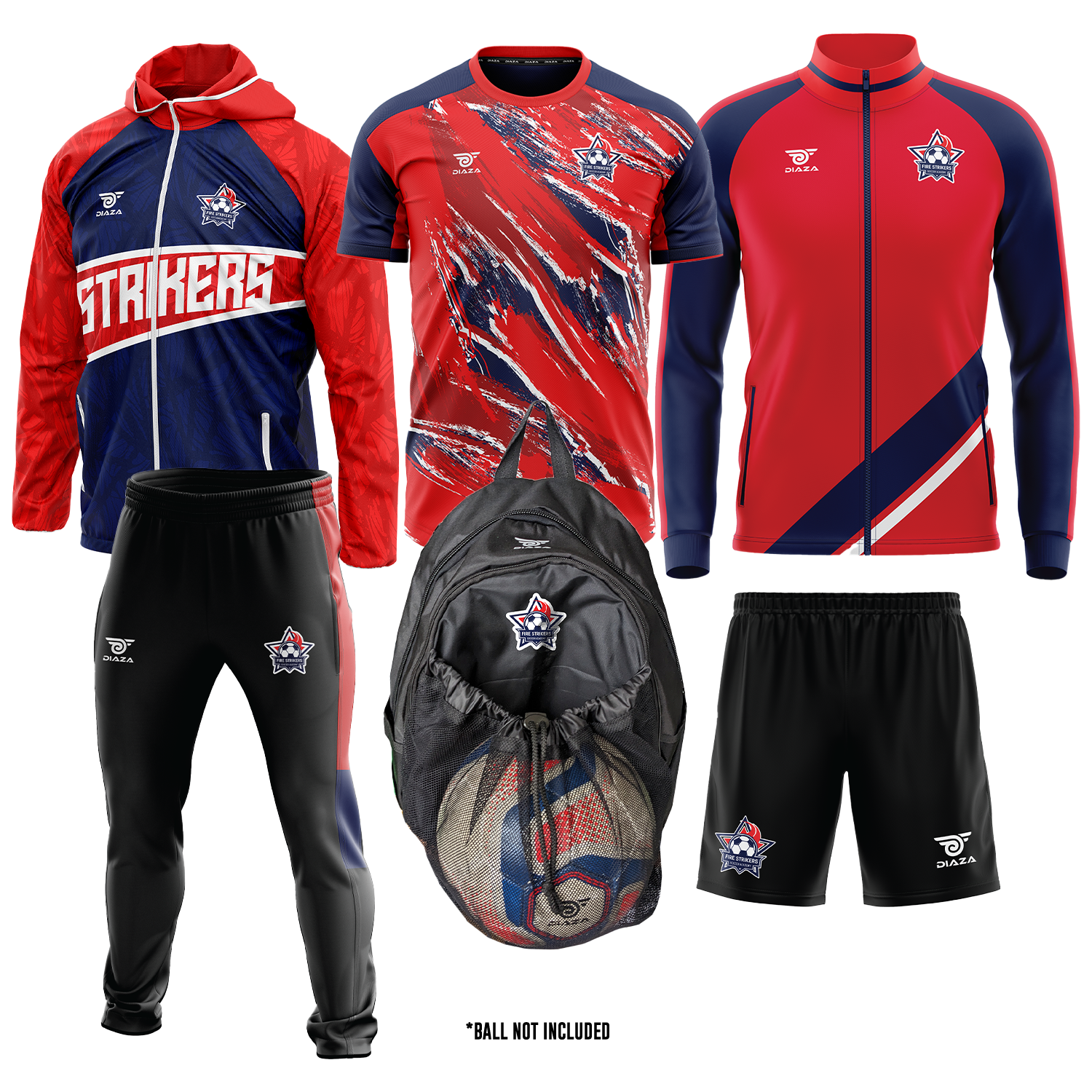Non-Travel Fire Strikers Kit - Diaza Football 
