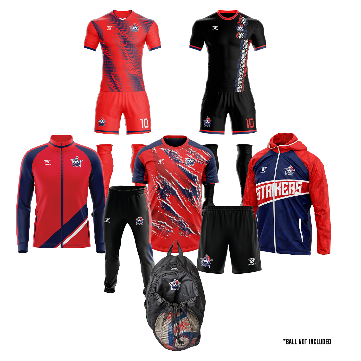Fire Strikers Player Travel Kit - Diaza Football 