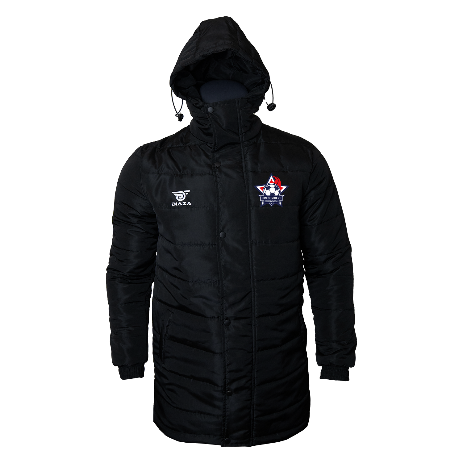 Fire Strikers Winter Jacket With Hoodie - Diaza Football 