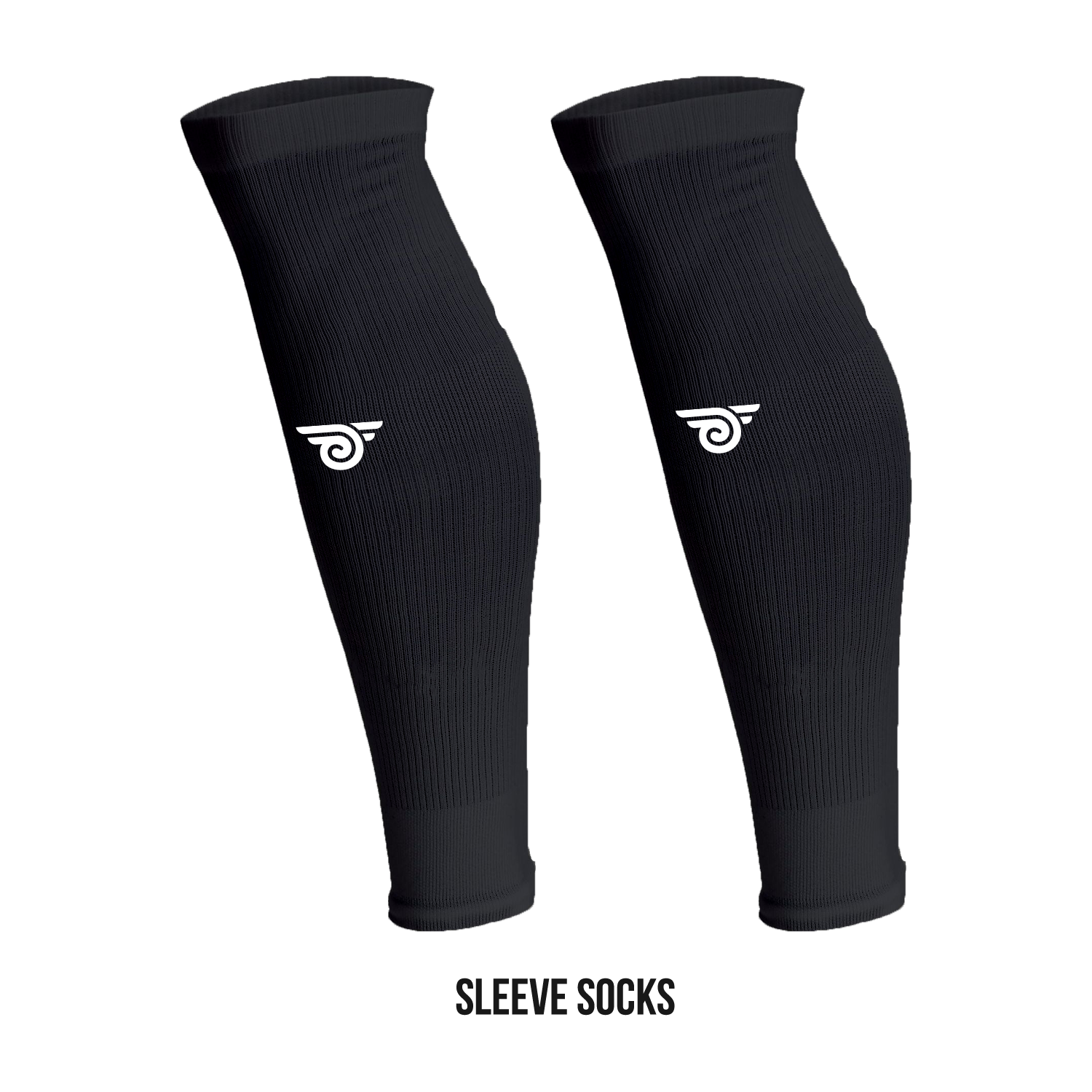 Fire Strikers Black Sleeve Socks - Diaza Football 