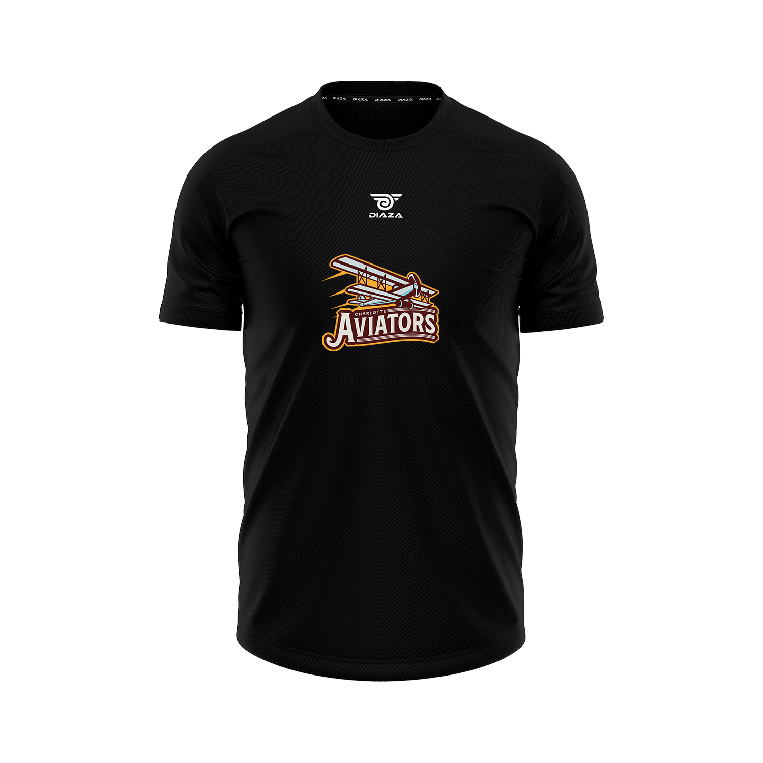 Charlotte Aviators FAN T-SHIRTS (BLACK) - Diaza Football 