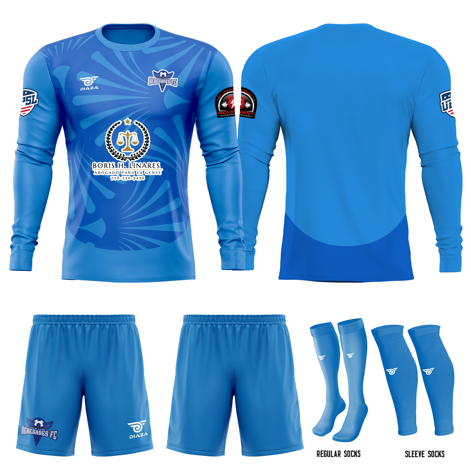 Renegades GK Away Uniform - Diaza Football 