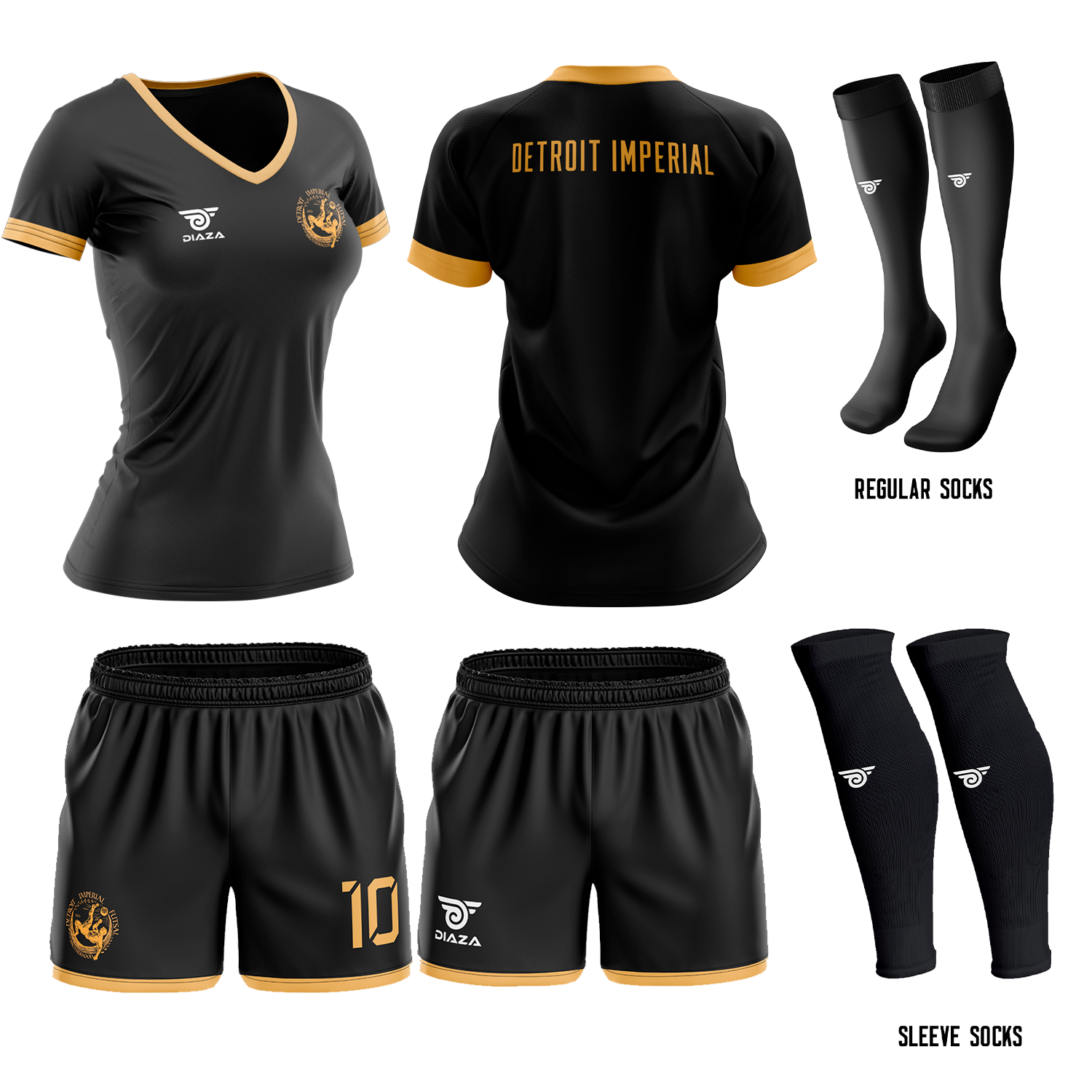 Detroit Imperial Women Player GK Home Kit - Diaza Football 