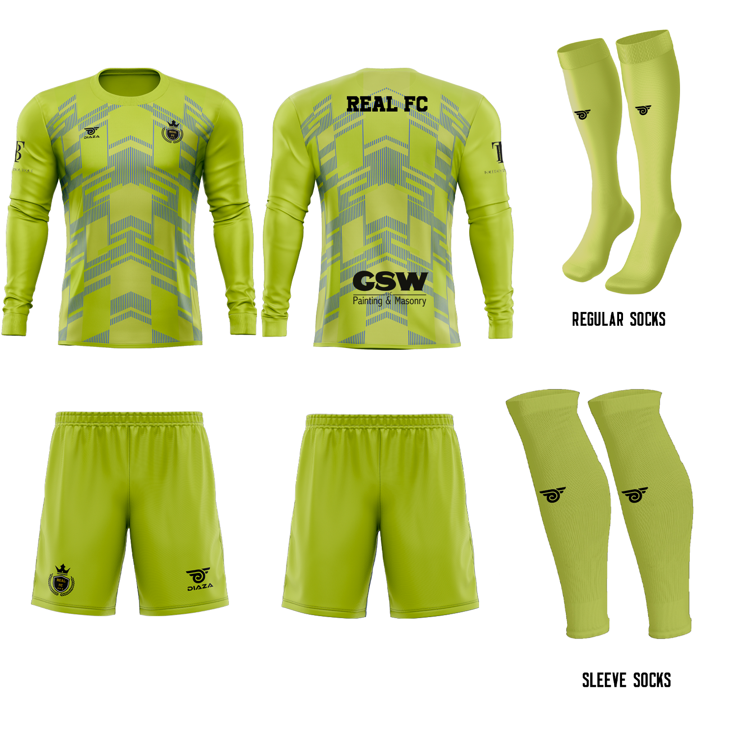 Real FC GK Home Kit - Diaza Football 