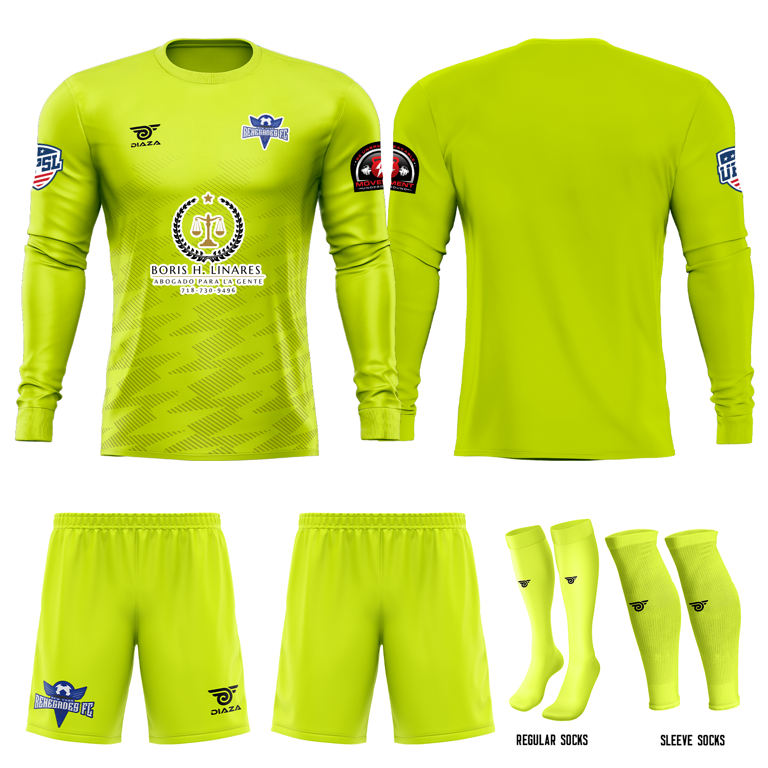 Renegades GK Home Uniform - Diaza Football 