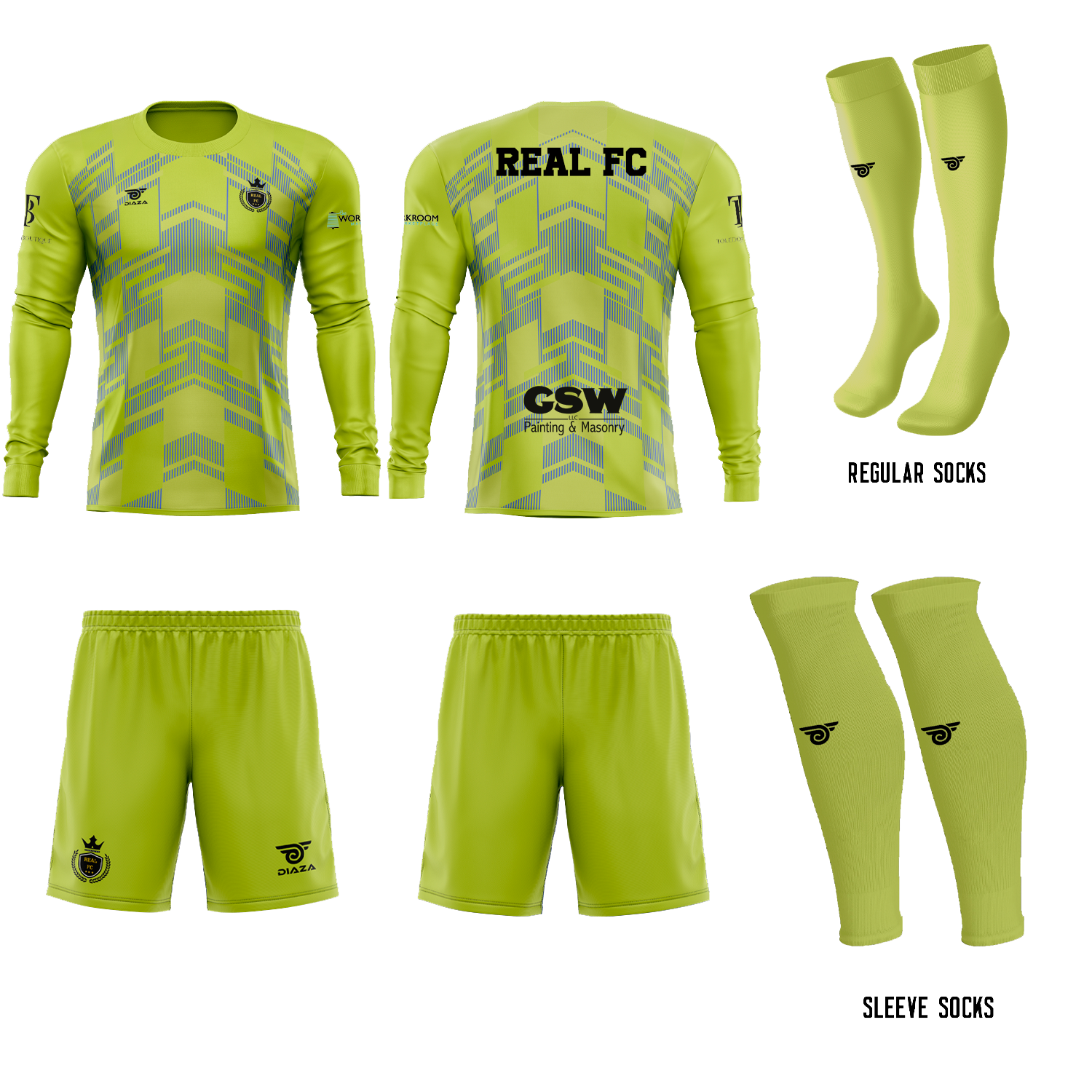 Real FC GK Home Kit - Diaza Football 