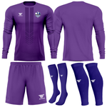Asteras United FC goalkeeper kit, purple