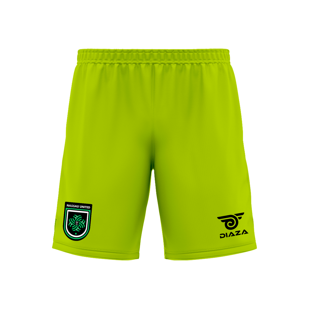nassau united goal keeper shorts lime